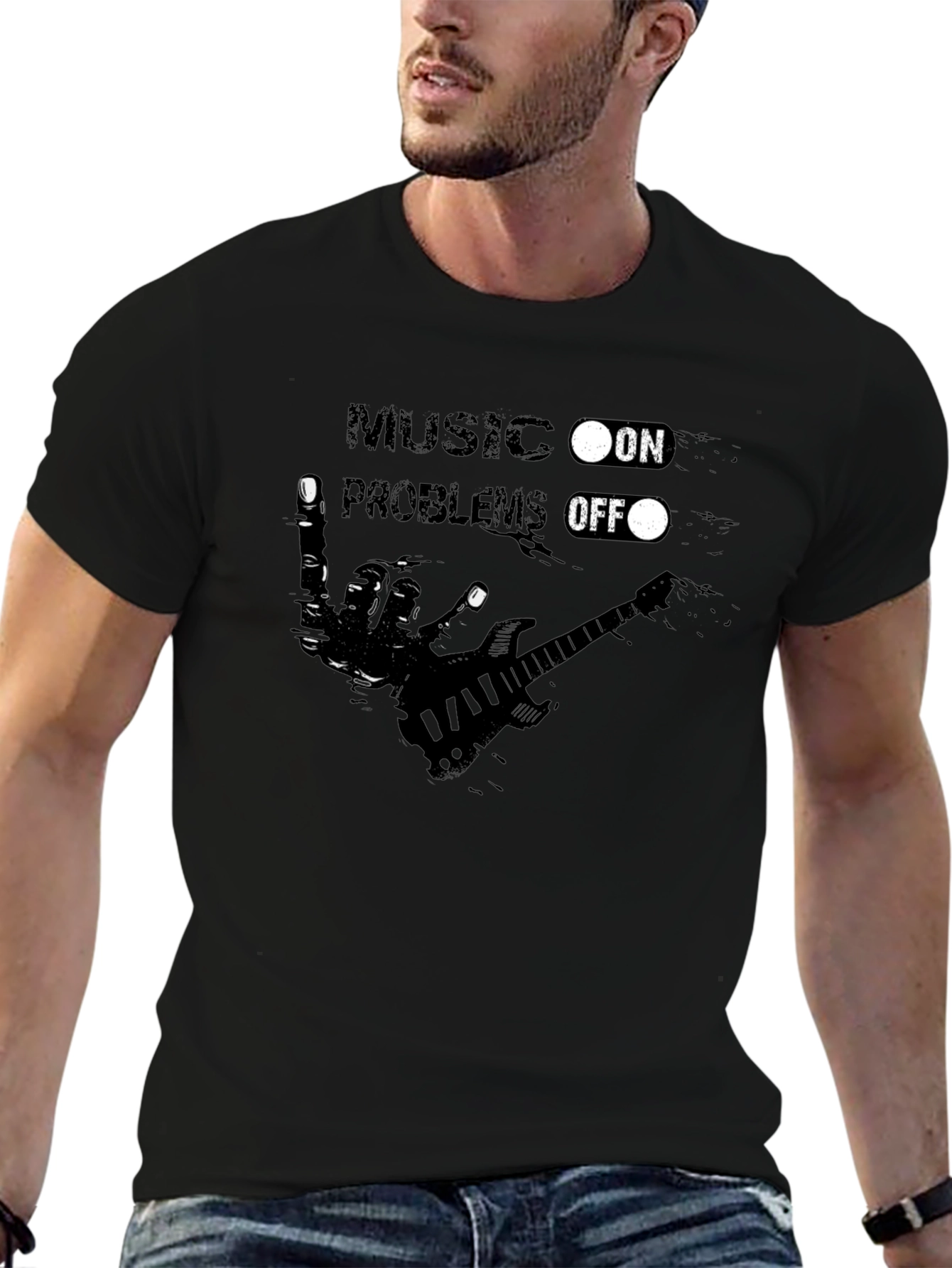 Music On Problems Off - Graphic Tee