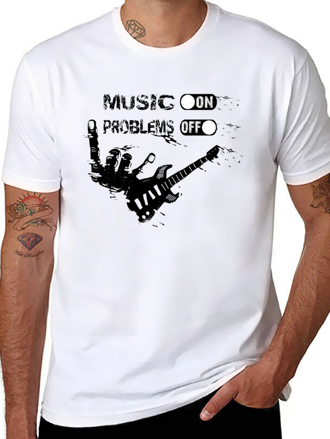 Music On Problems Off - Graphic Tee