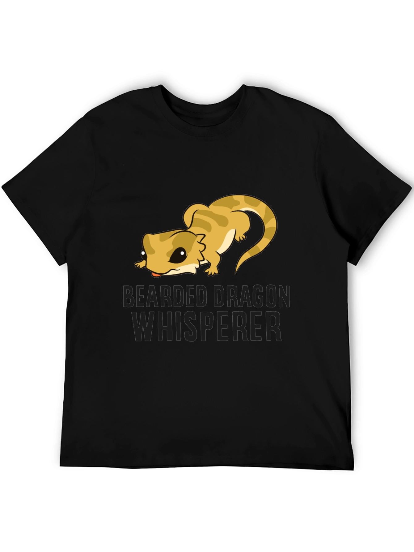Bearded Dragon Whisperer Black T-Shirt