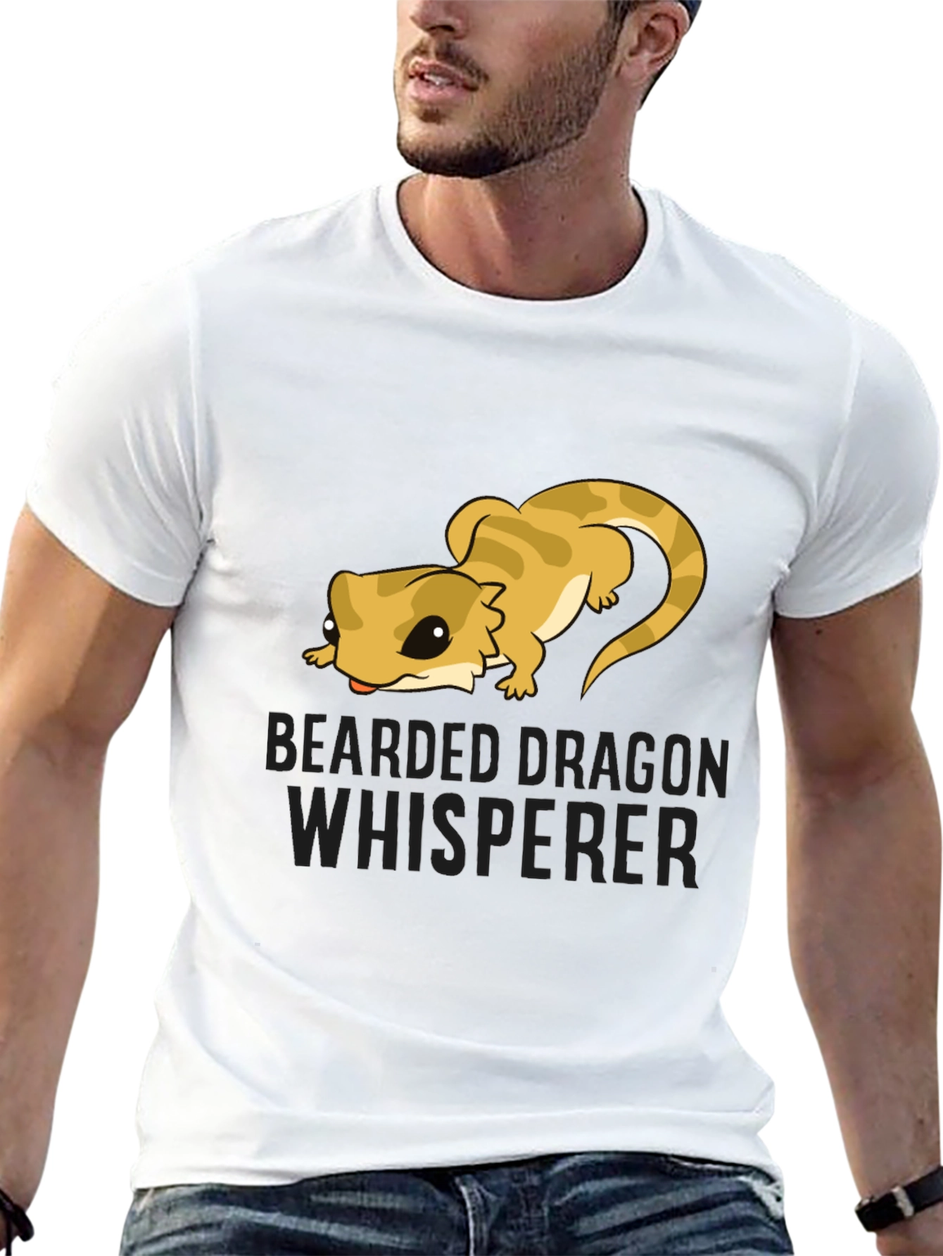 Bearded Dragon Whisperer Black T-Shirt