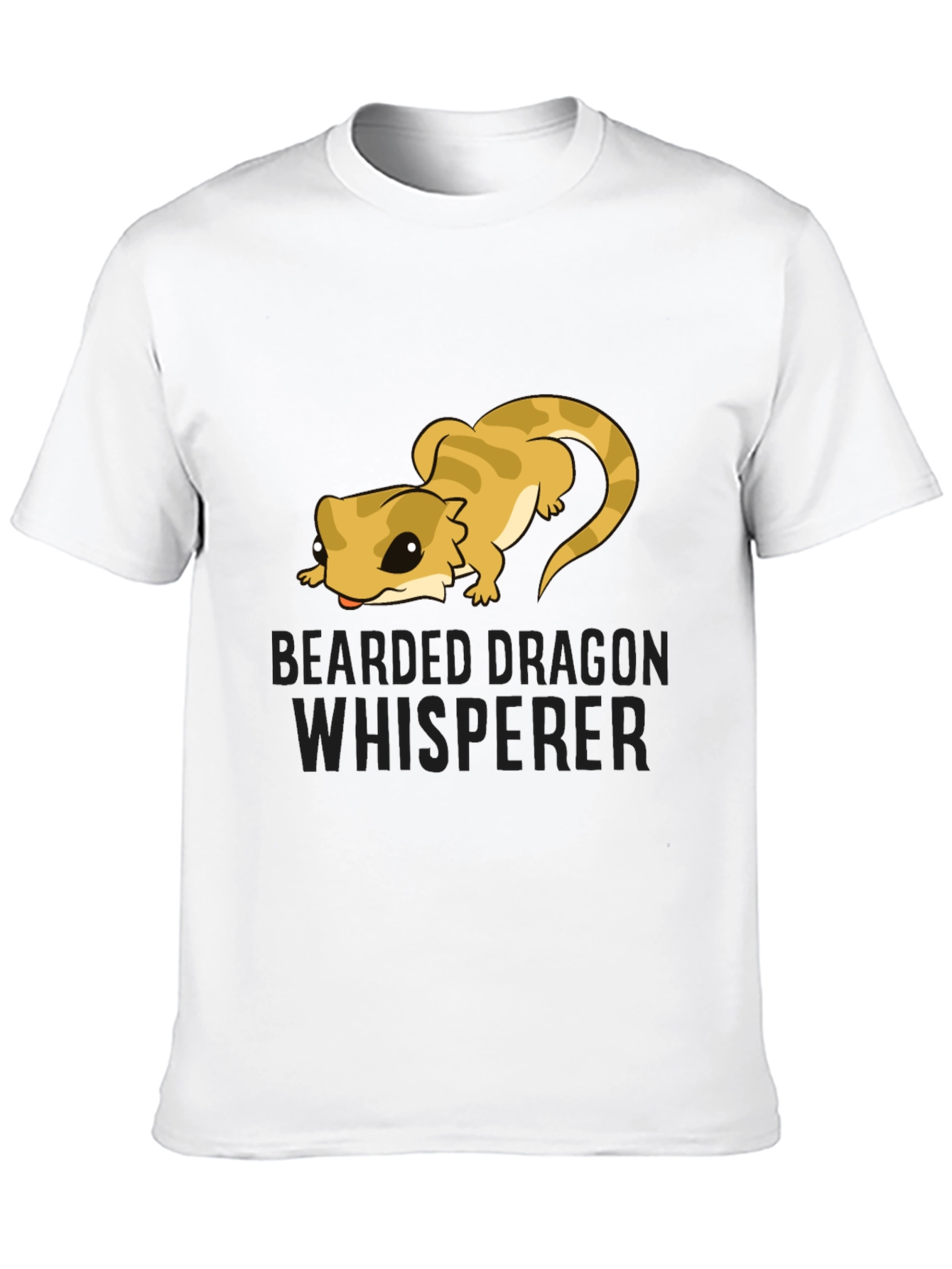 Bearded Dragon Whisperer Black T-Shirt