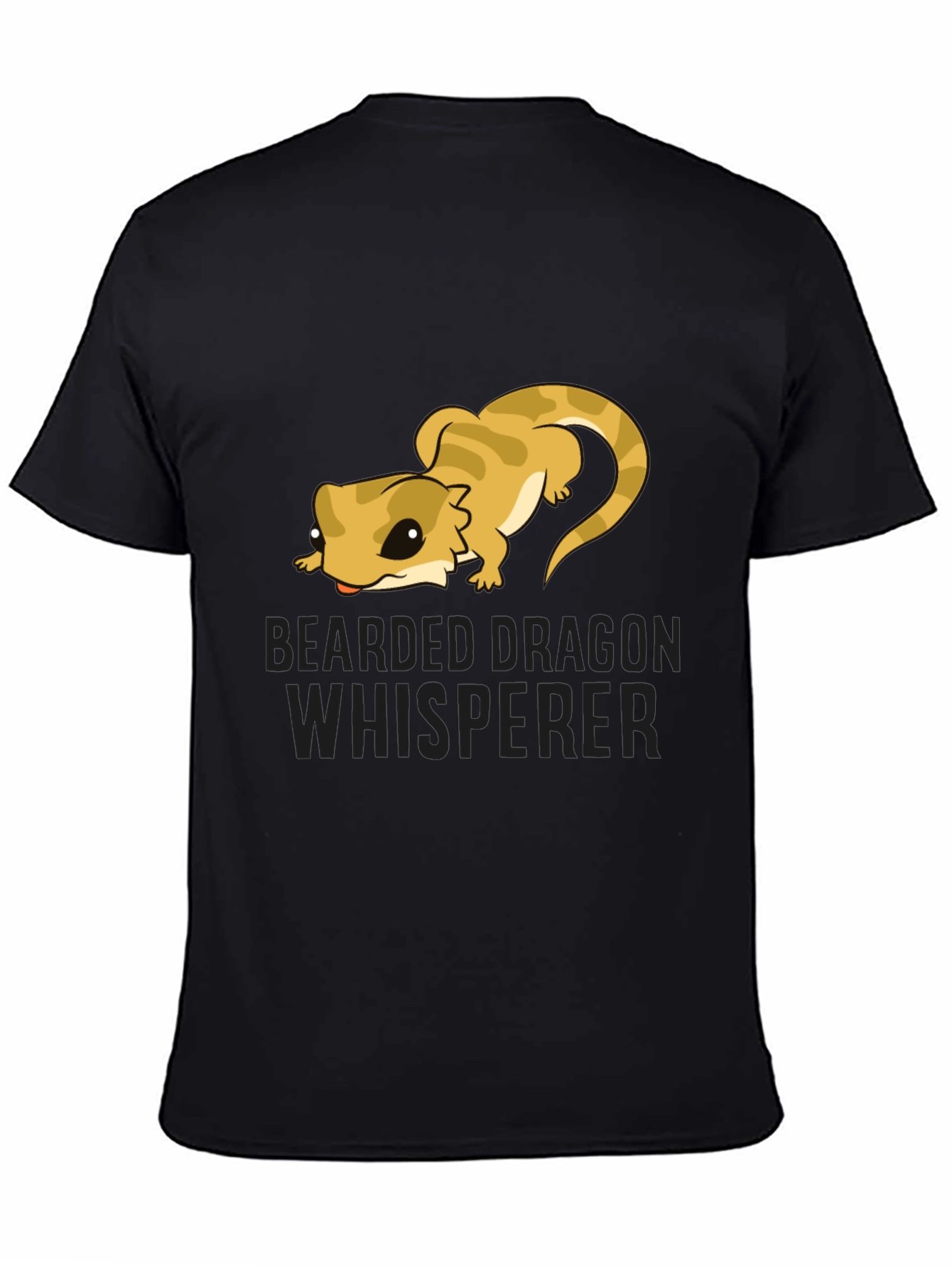 Bearded Dragon Whisperer Black T-Shirt