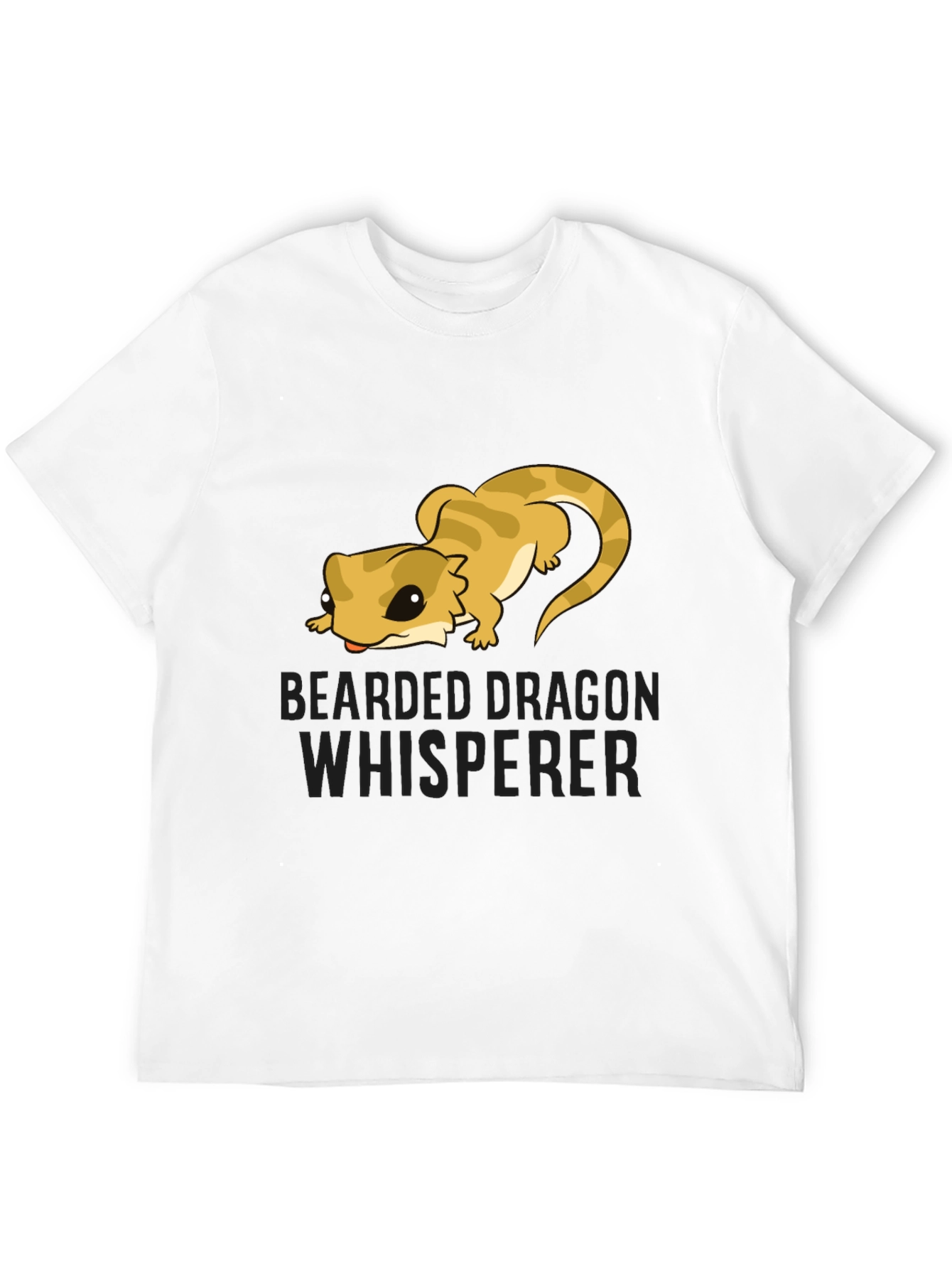 Bearded Dragon Whisperer Black T-Shirt