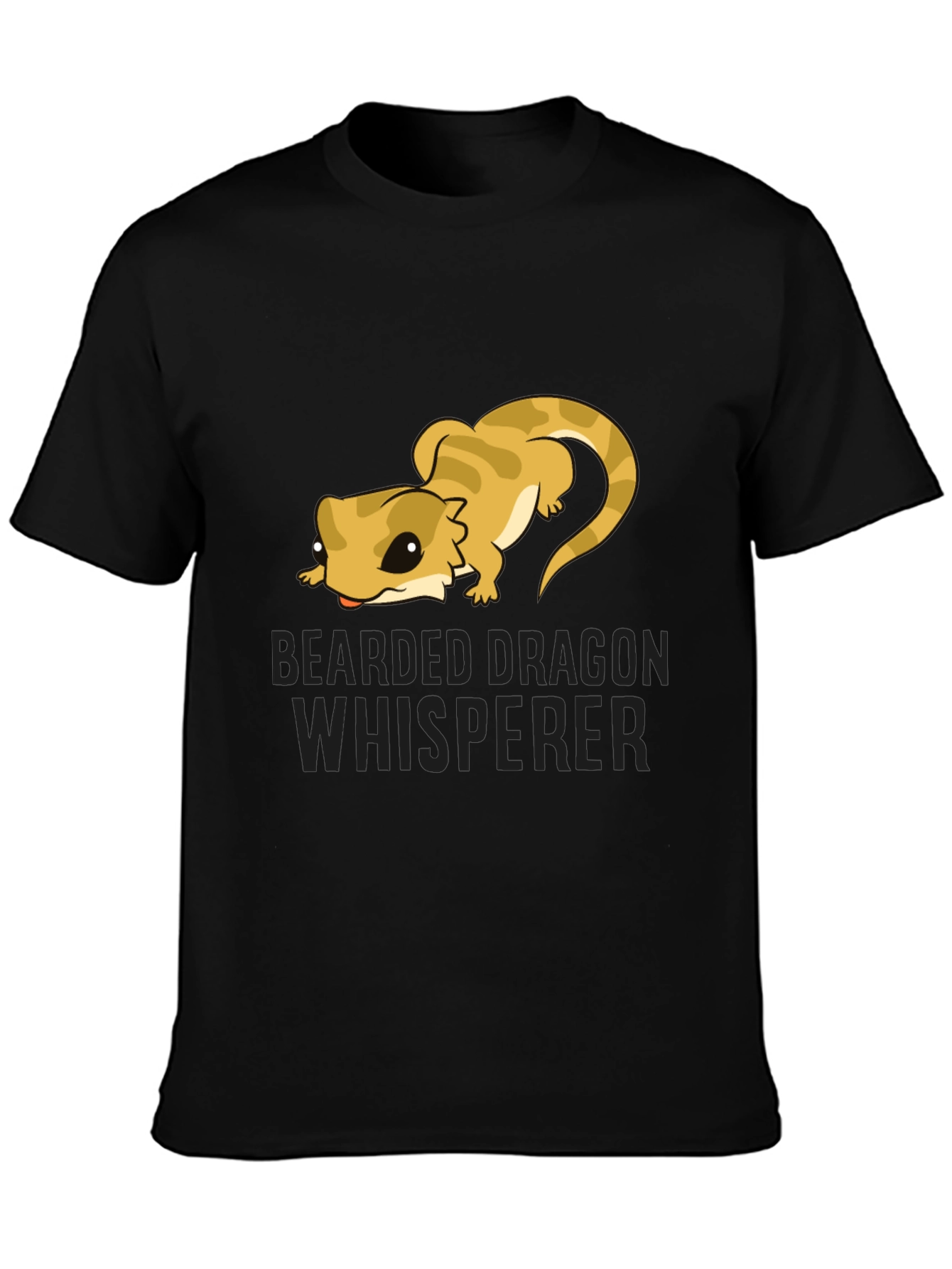 Bearded Dragon Whisperer Black T-Shirt
