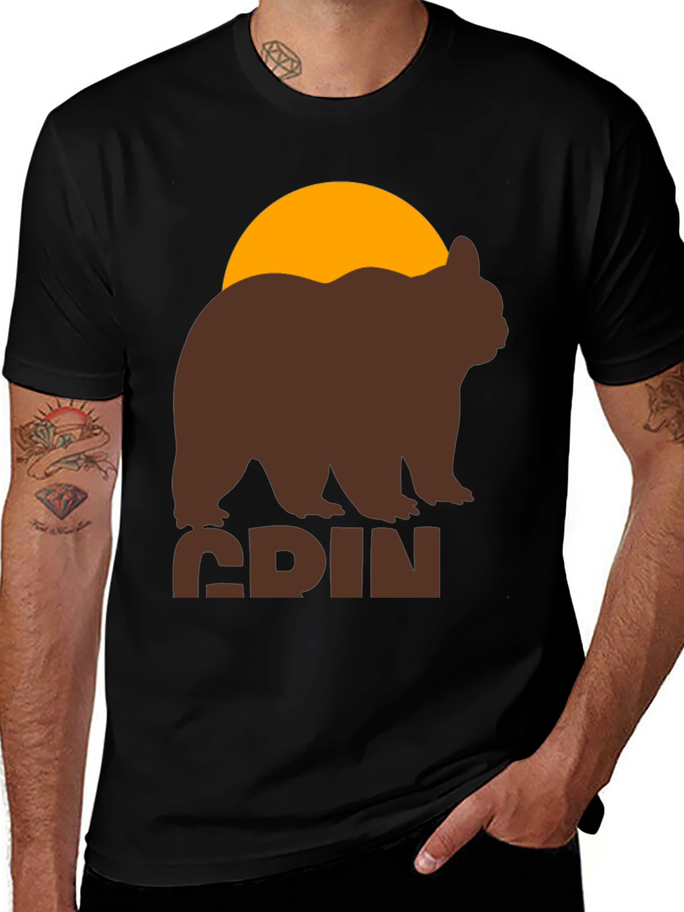 Grizzly Bear Graphic Tee - Adventure Ready