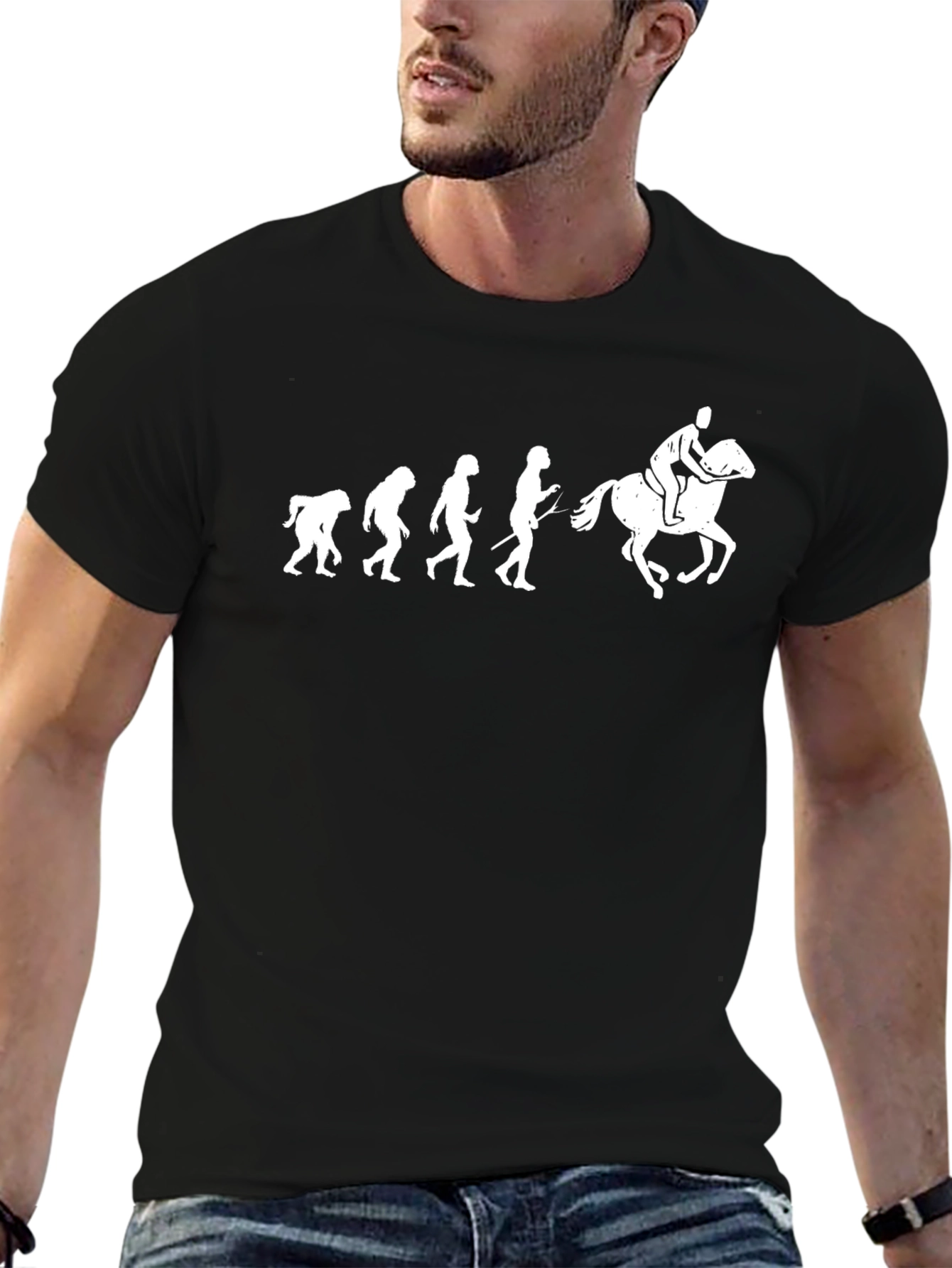 Evolution of Horse Riding T-Shirt