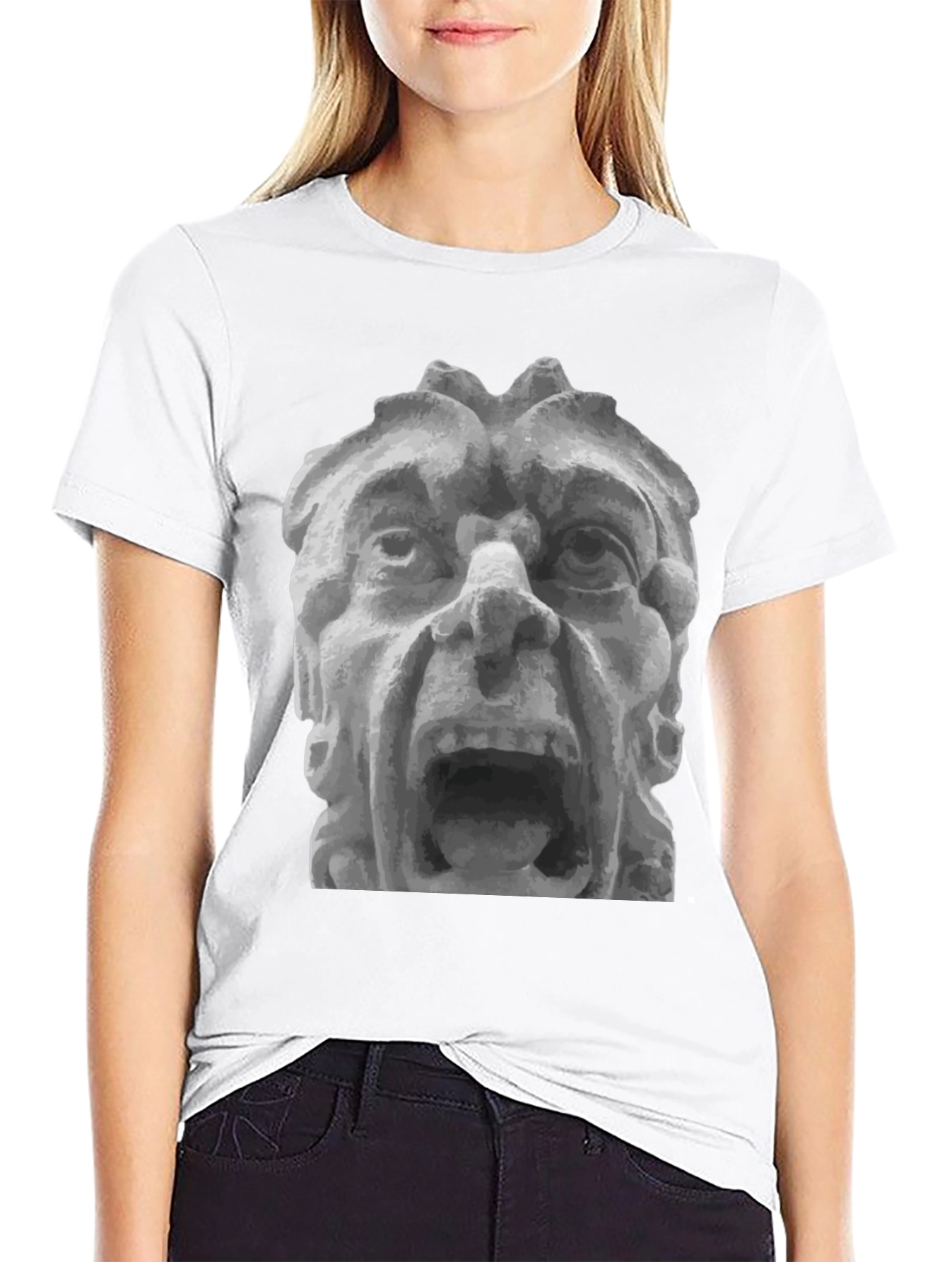Stone Gargoyle Graphic T-Shirt