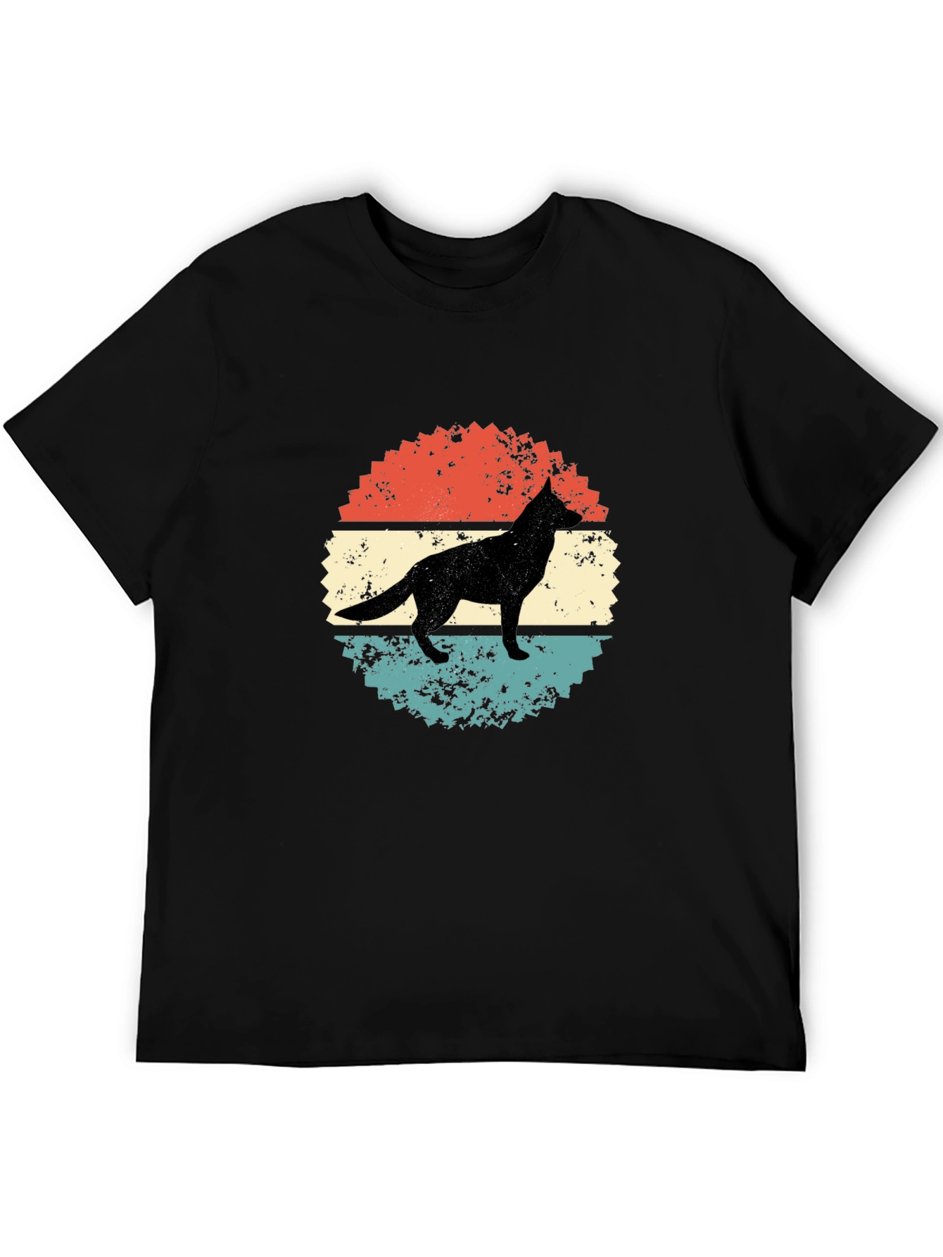 Retro Dog Silhouette Graphic Tee