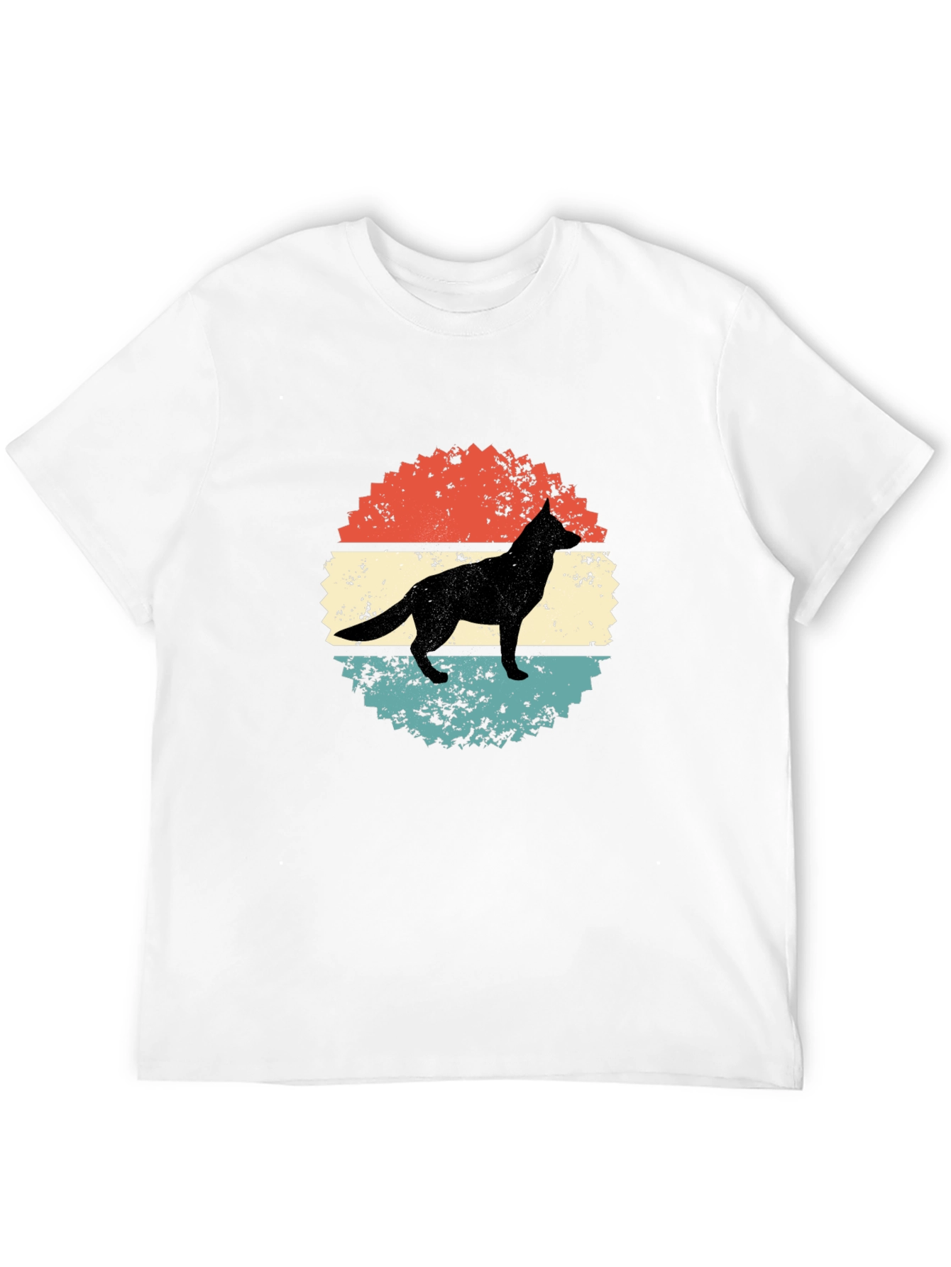 Retro Dog Silhouette Graphic Tee