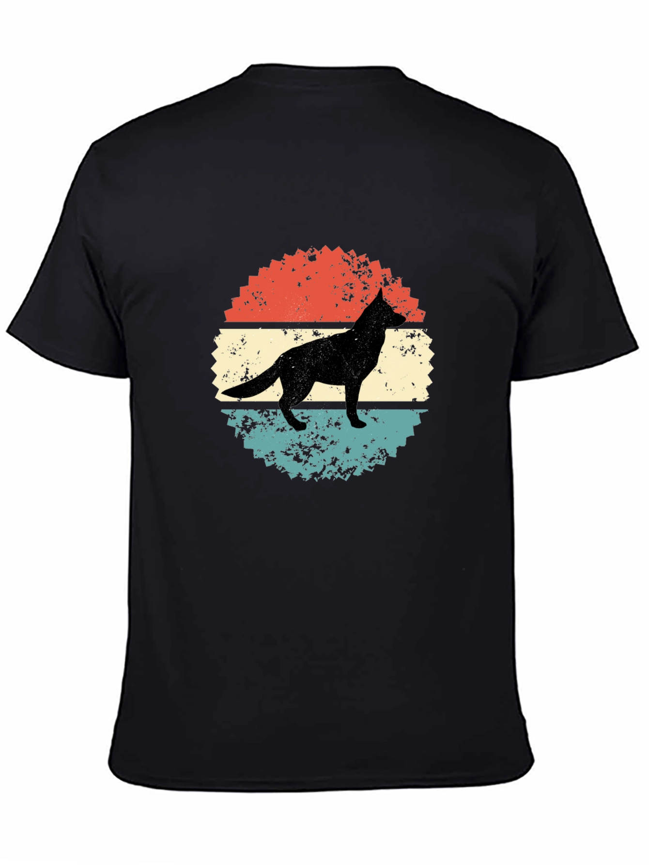 Retro Dog Silhouette Graphic Tee