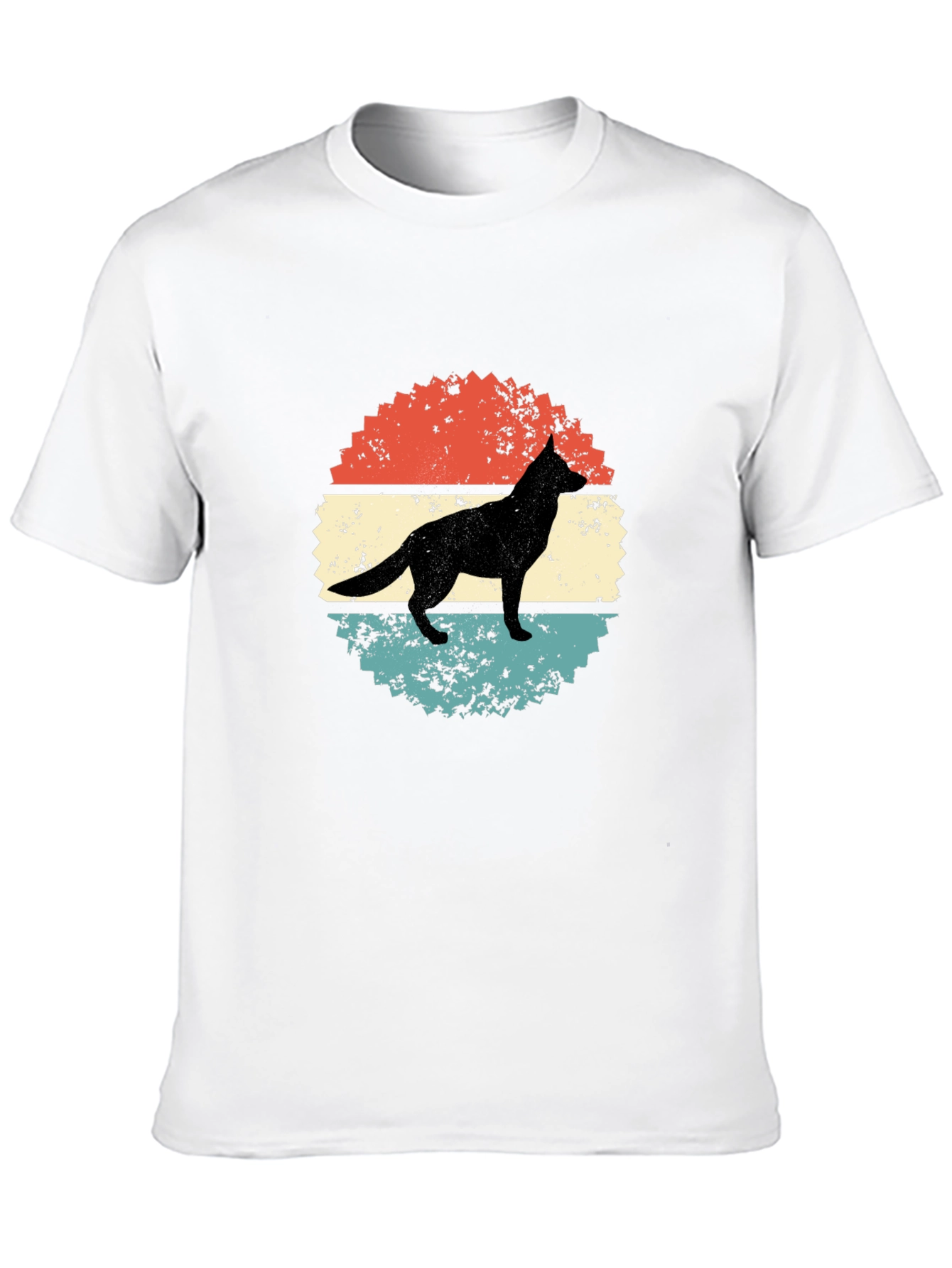 Retro Dog Silhouette Graphic Tee