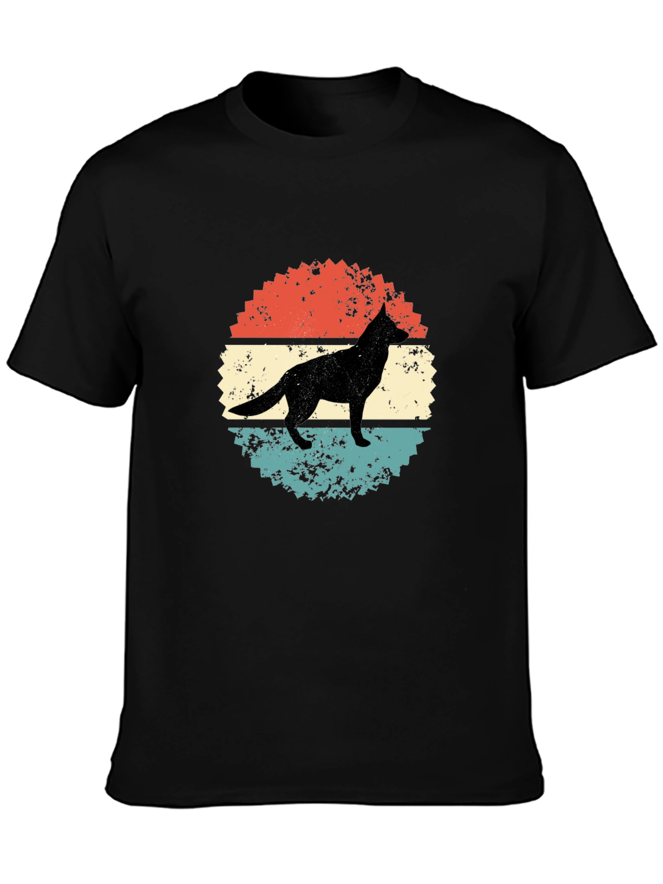 Retro Dog Silhouette Graphic Tee