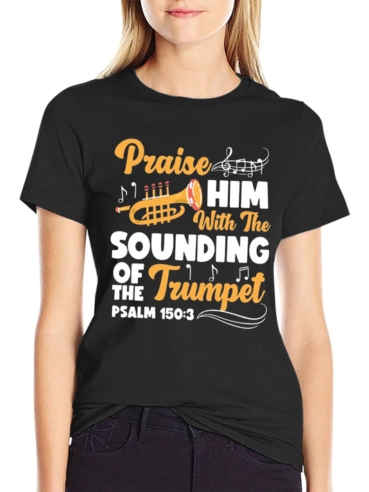 Praise Him Trumpet Graphic Tee