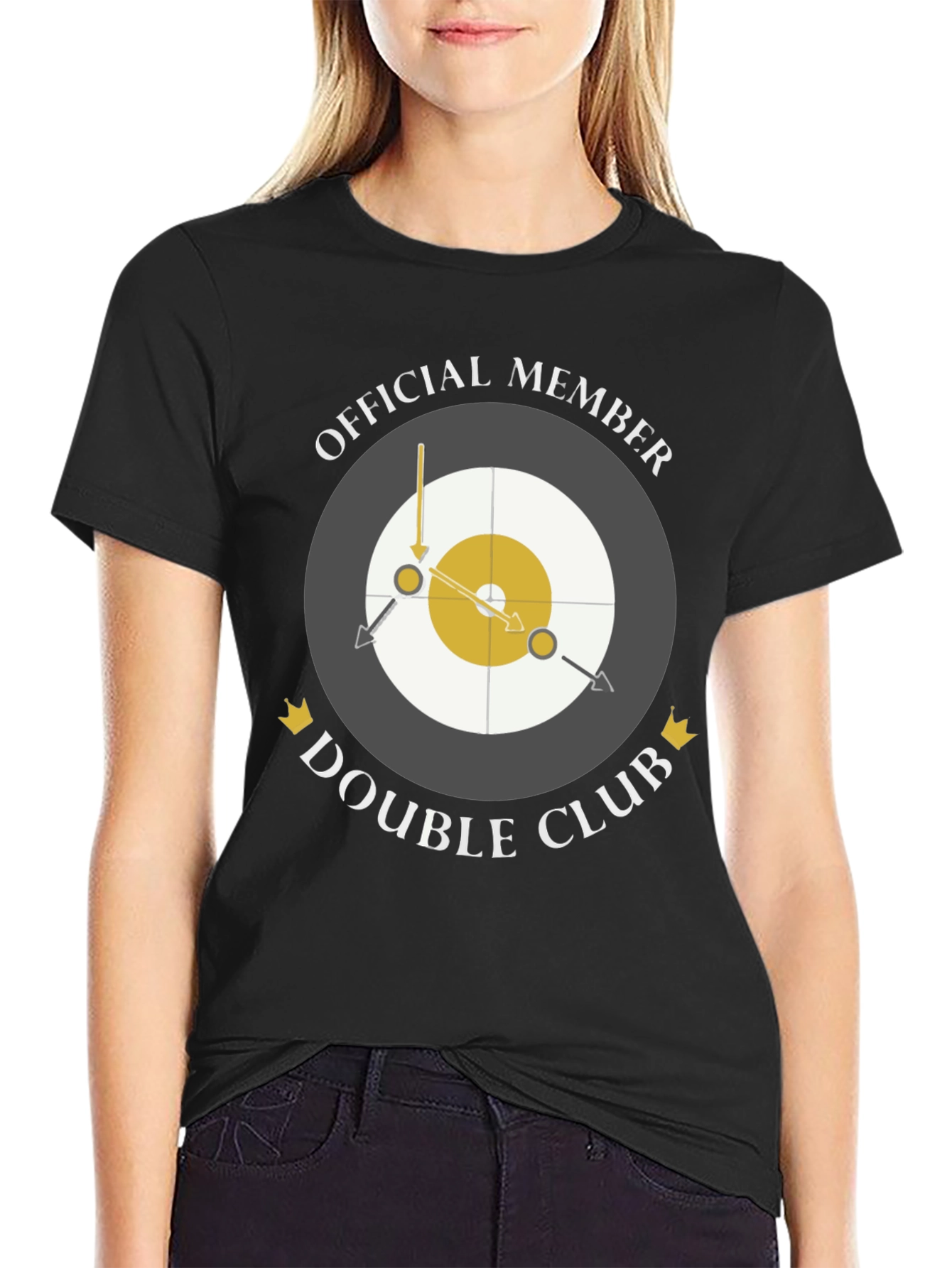 Official Member Double Club Black T-Shirt