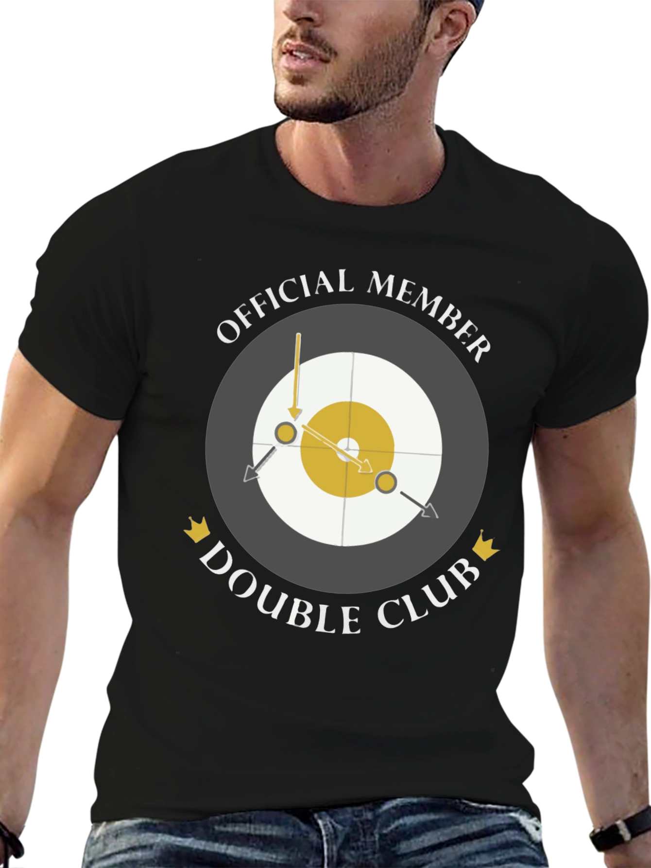 Official Member Double Club Black T-Shirt