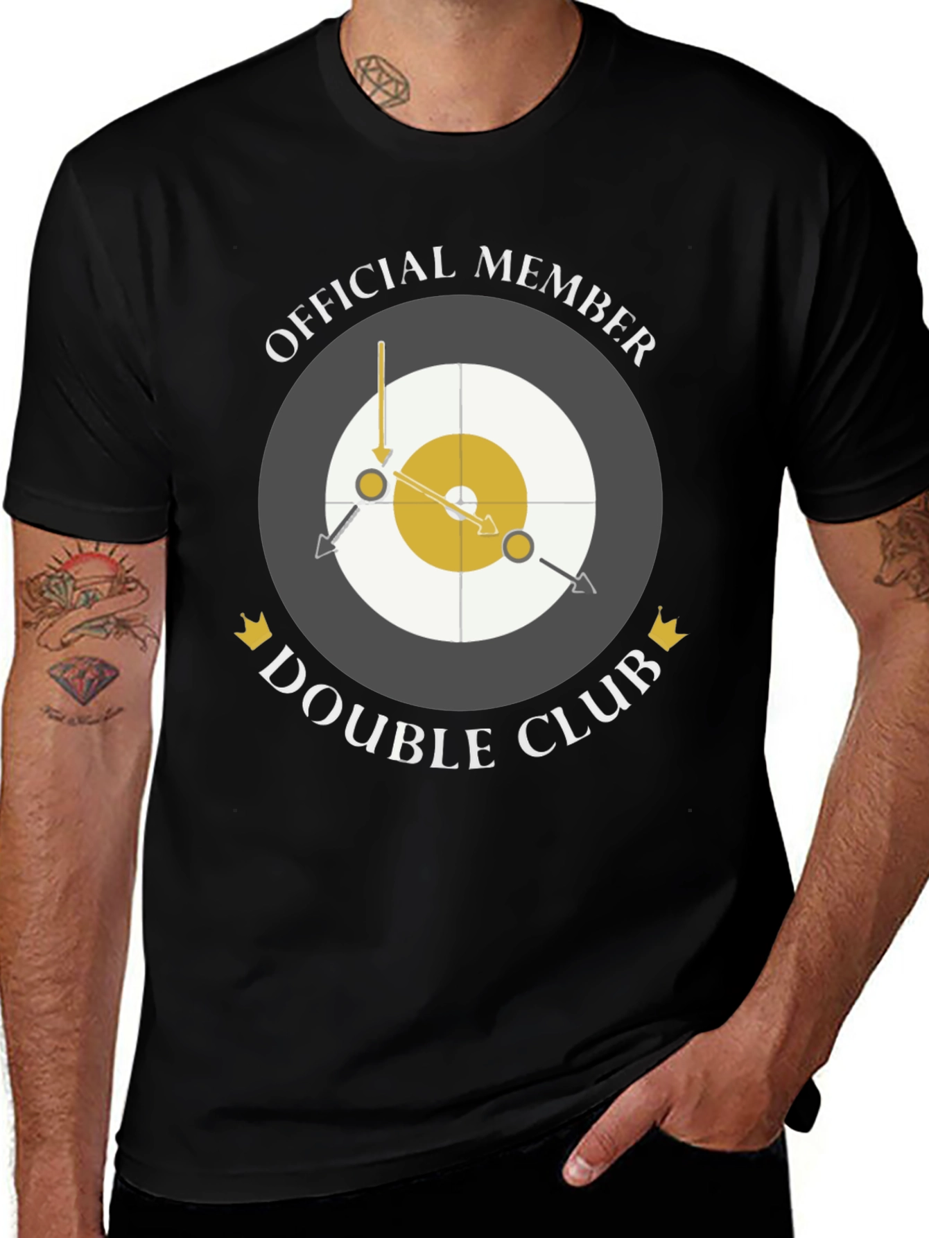 Official Member Double Club Black T-Shirt