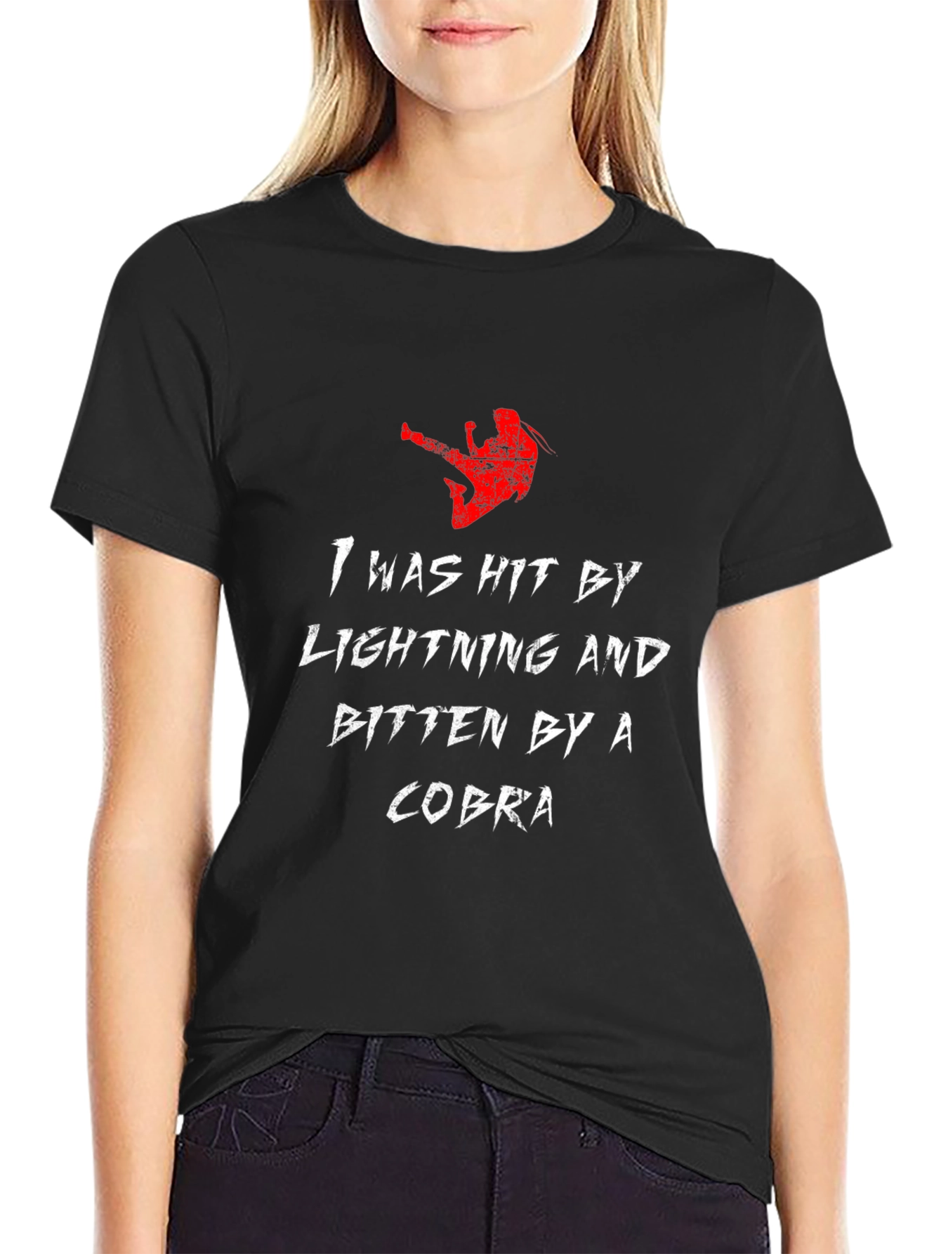 Hit by Lightning Cobra Bite Graphic T-Shirt