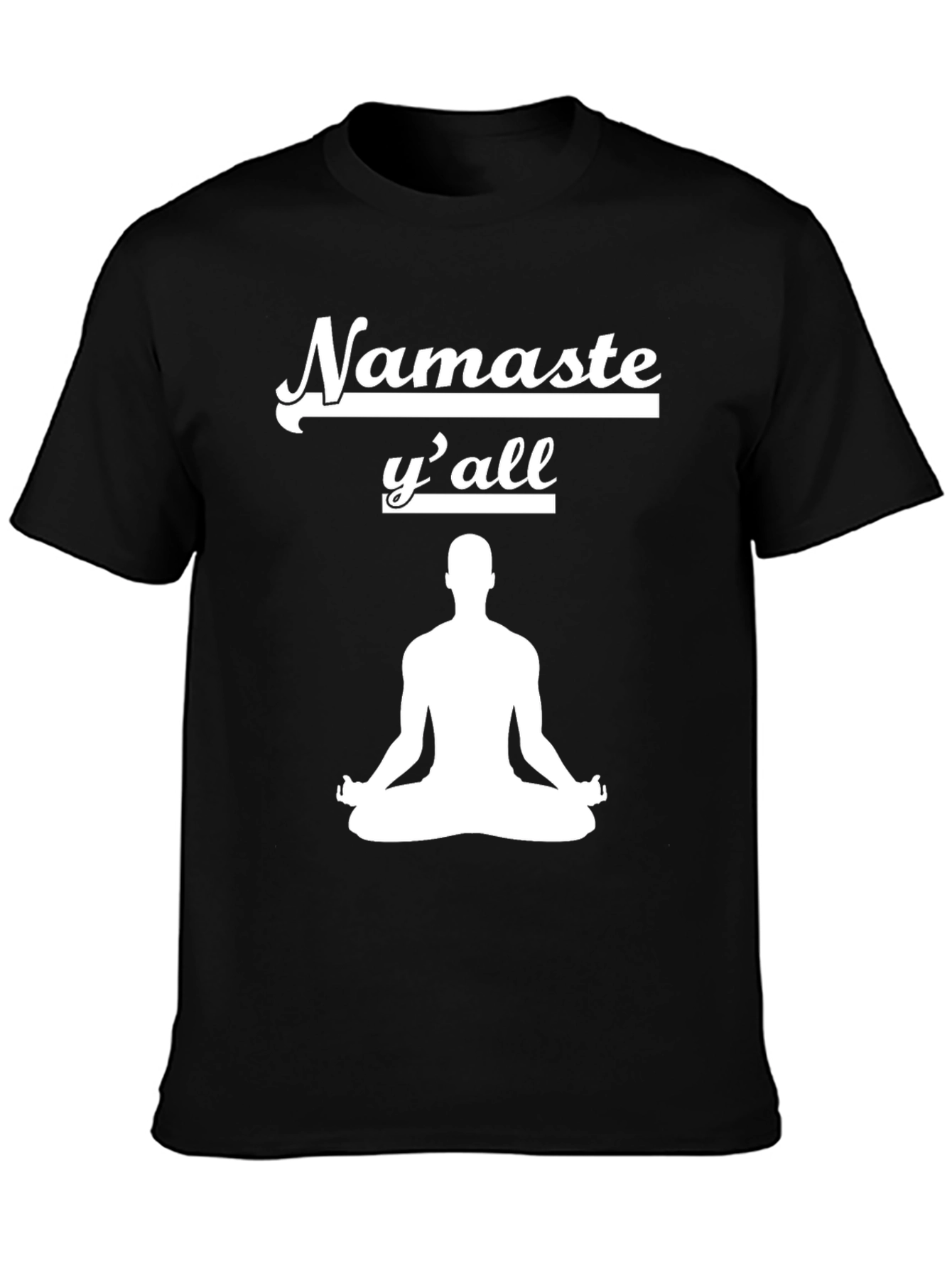 Namaste Yall Yoga T-Shirt - Black