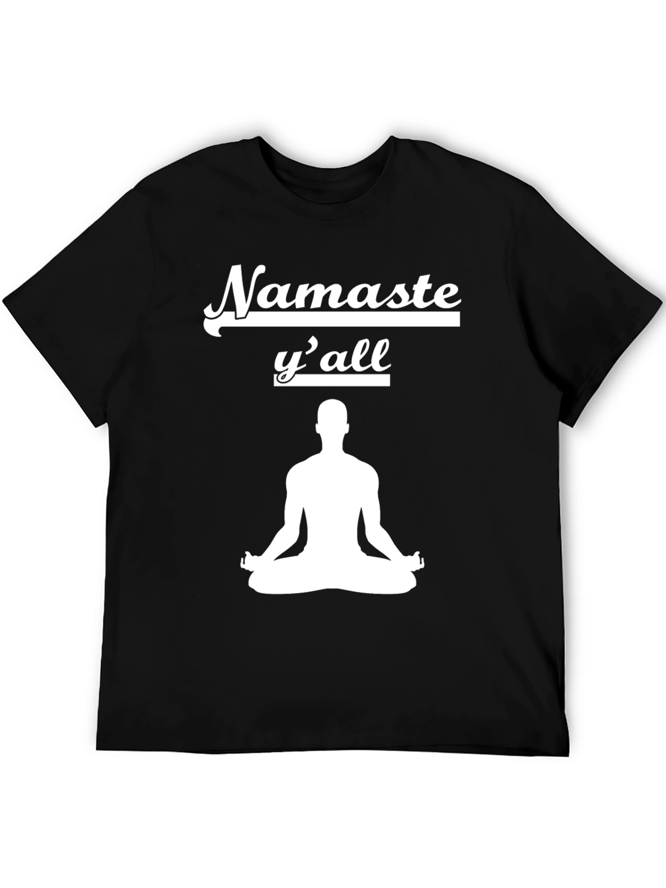 Namaste Yall Yoga T-Shirt - Black