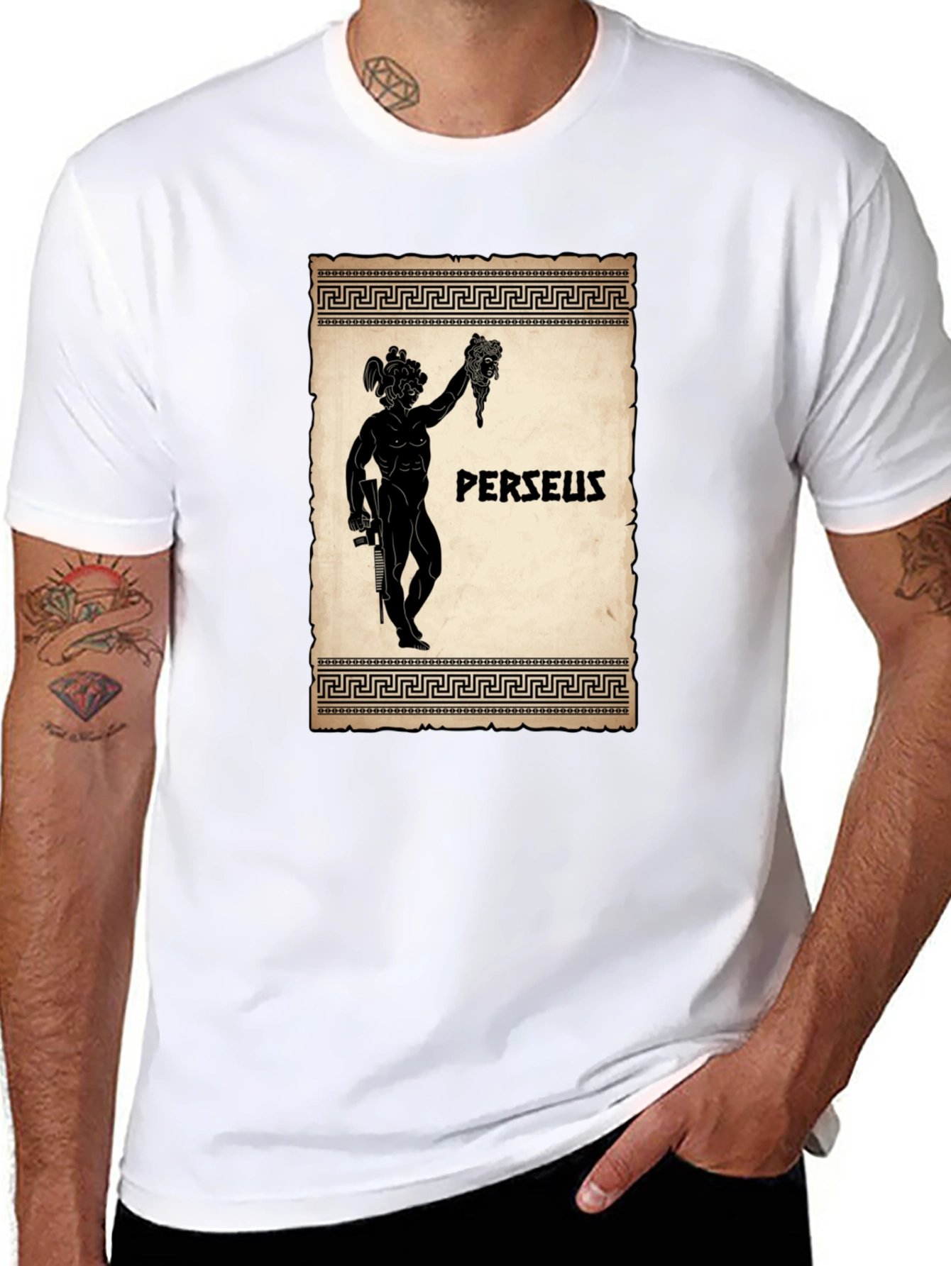 Perseus Graphic T-Shirt - Ancient Greek Mythology Tee