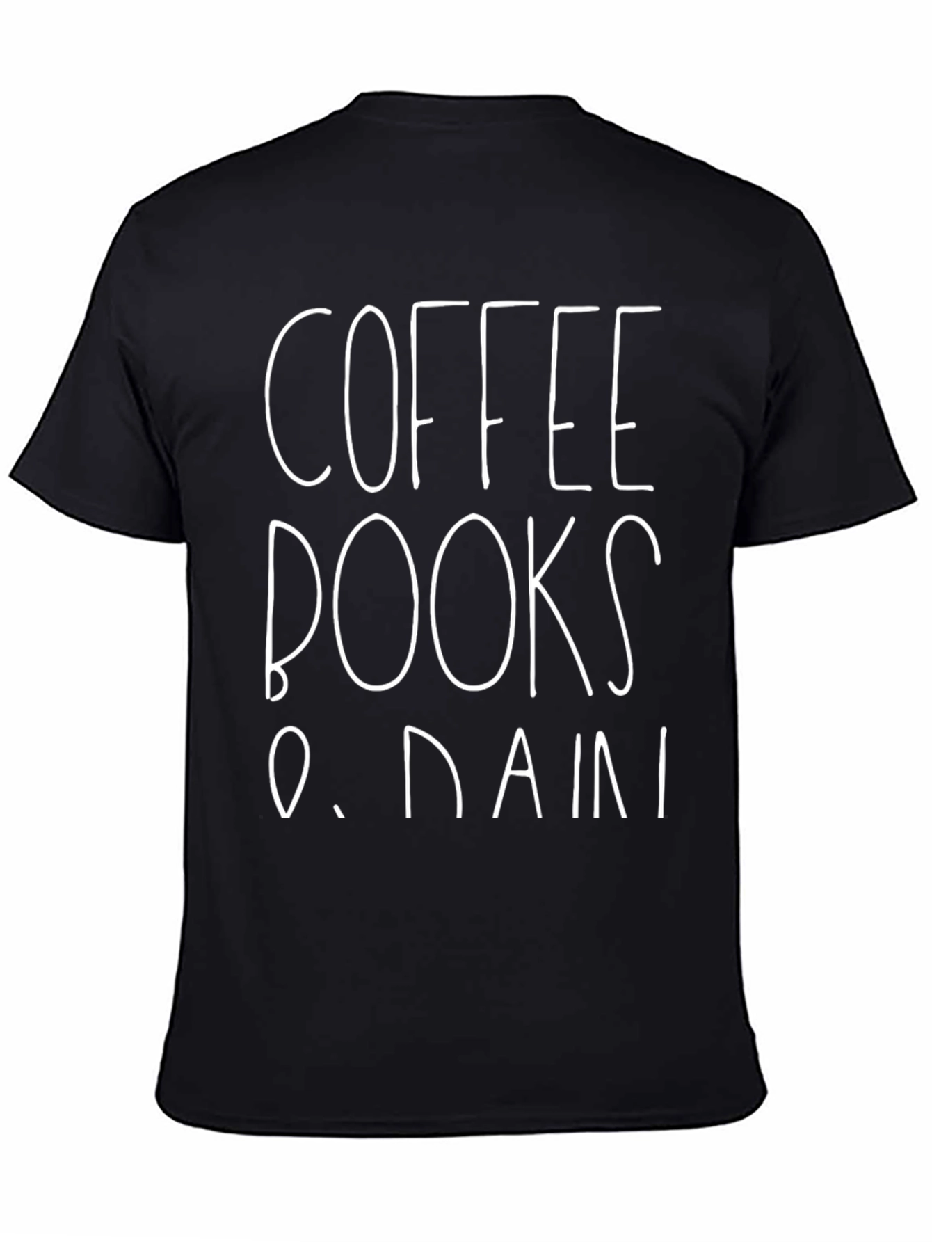 Coffee Books and Rain T-Shirt - Stylish Relaxed Fit