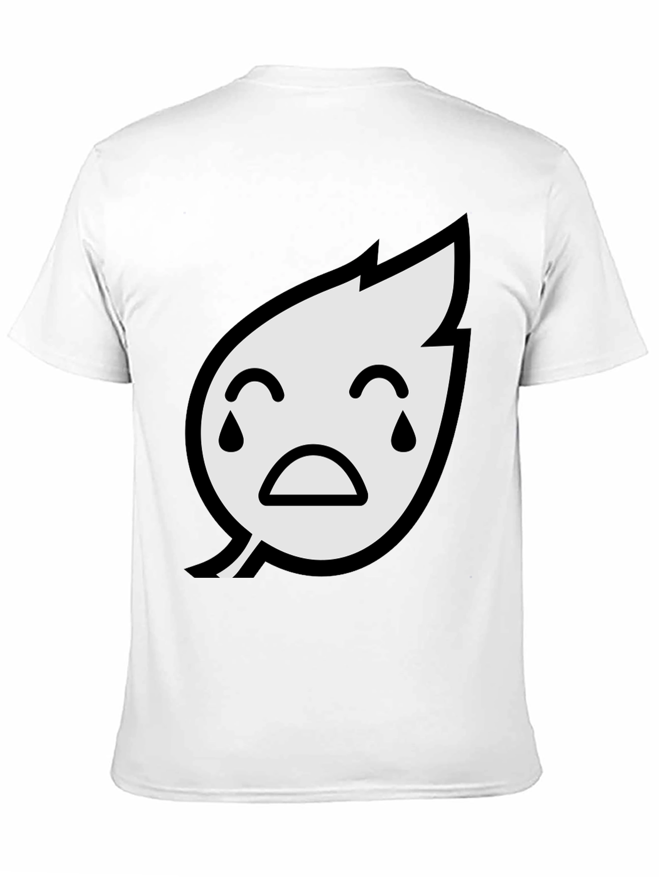 Sad Leaf Graphic Tee - Unisex Black T-Shirt