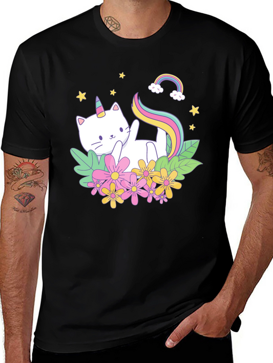 Unicat T-Shirt - Adorable Cat Unicorn Rainbow Tee