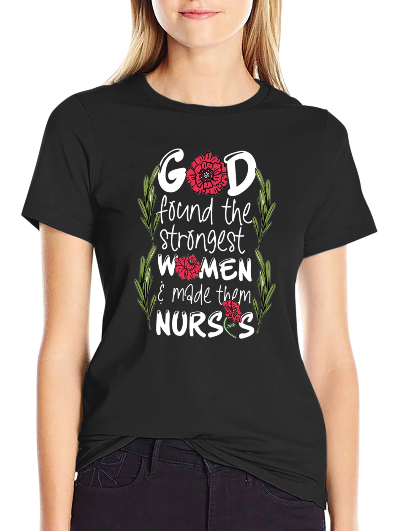 God Made Them Nurses - Graphic T-Shirt