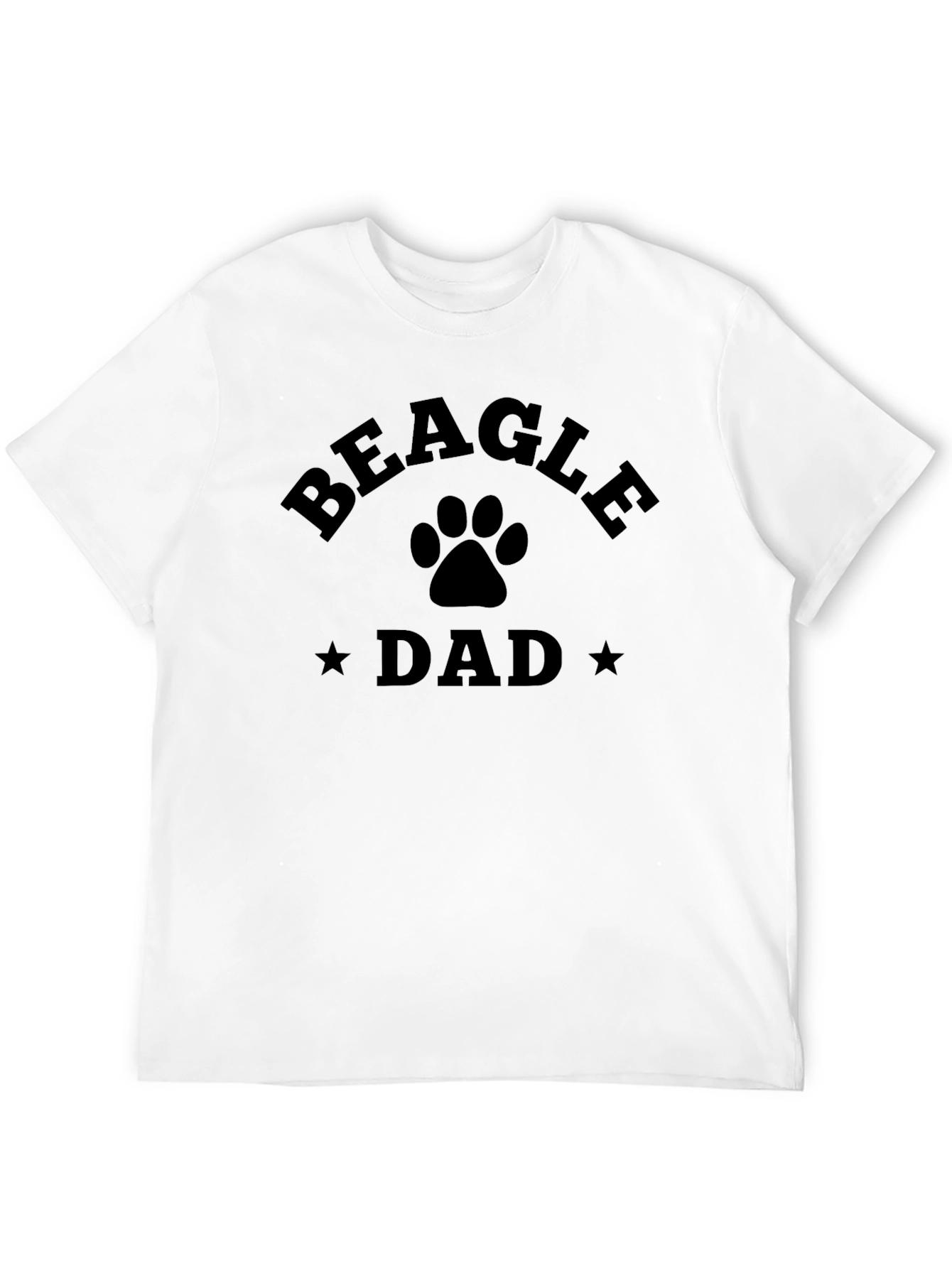 Beagle Dad T-Shirt - Dog Paw Graphic Tee