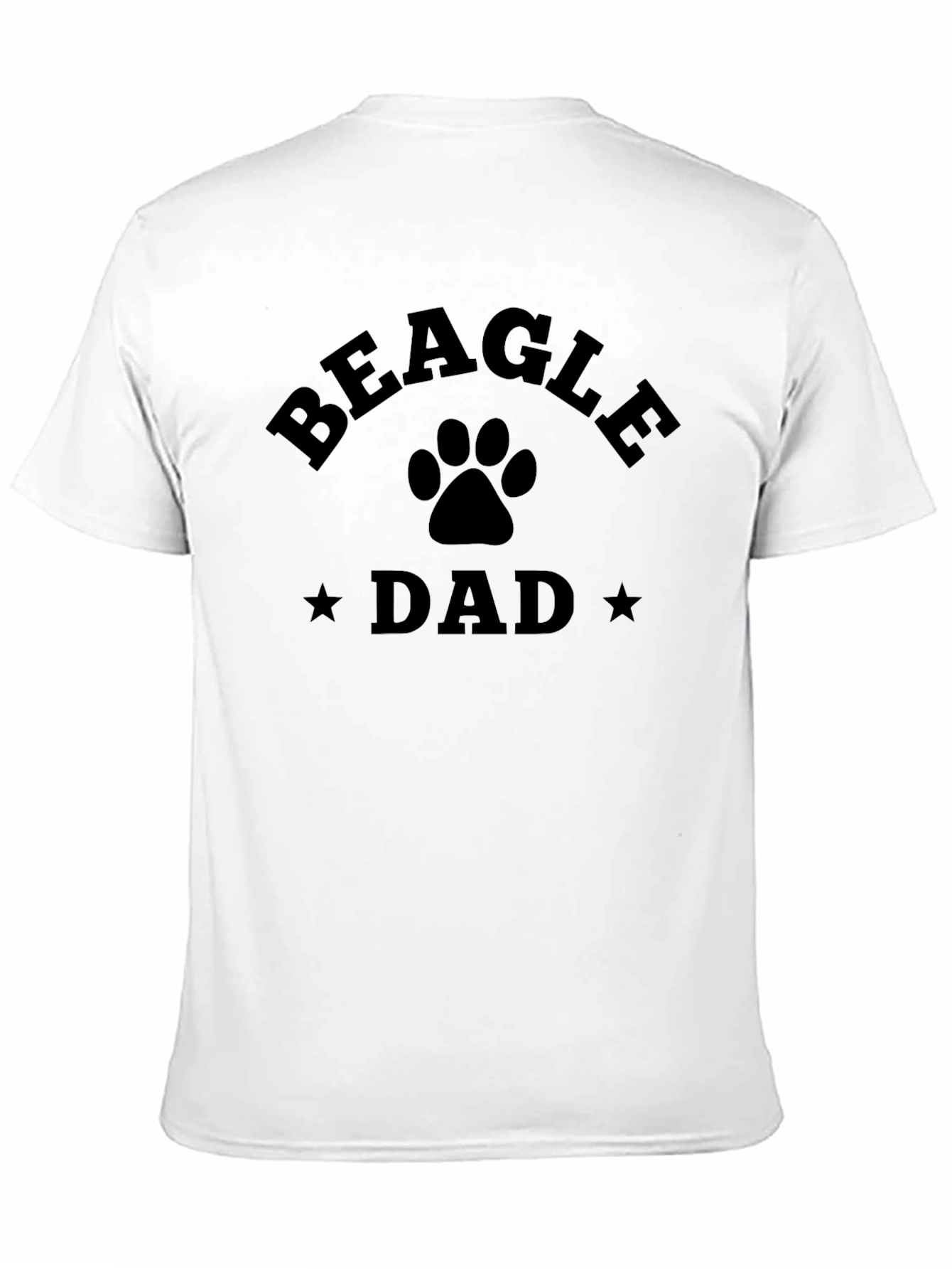 Beagle Dad T-Shirt - Dog Paw Graphic Tee
