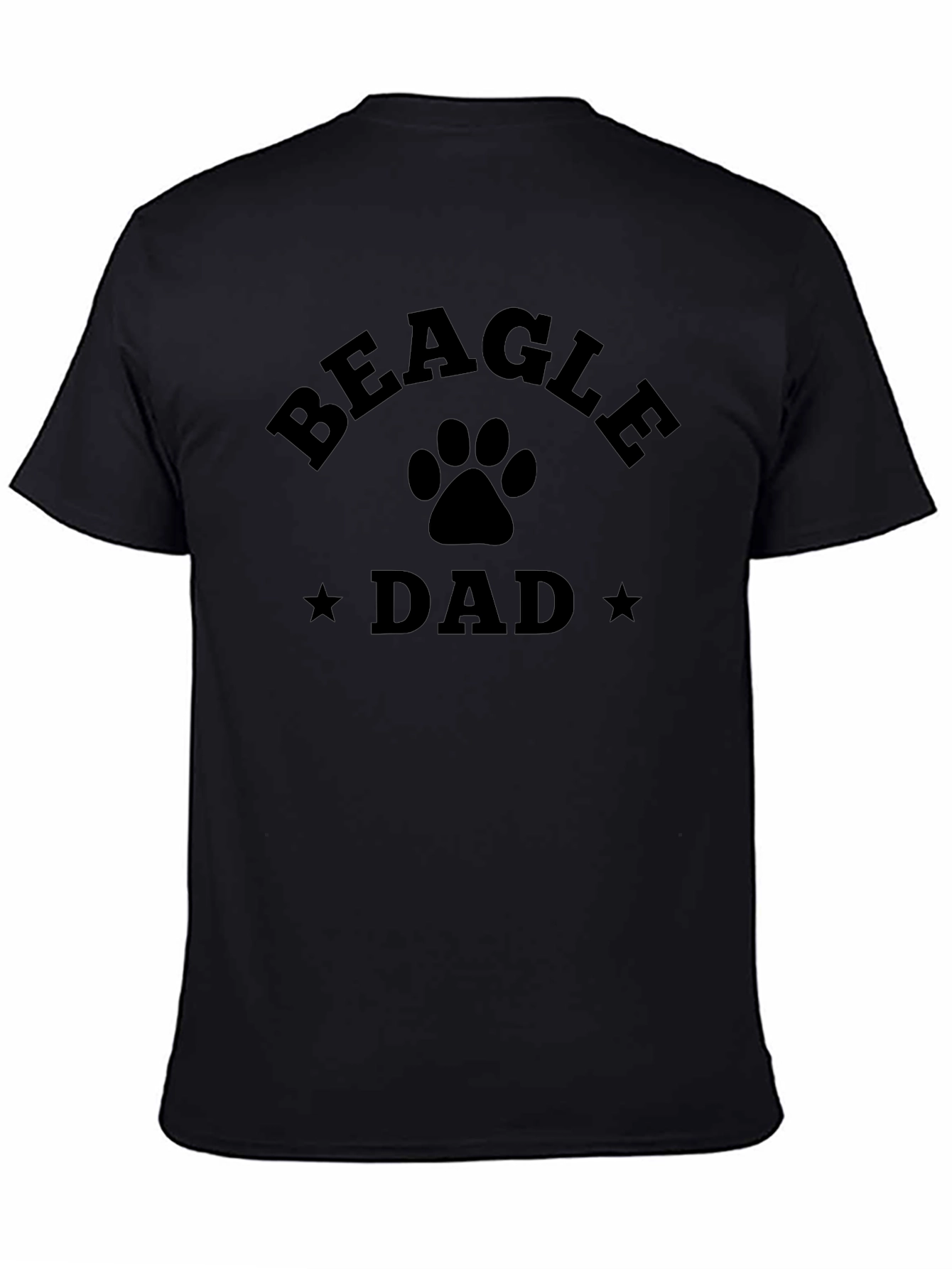 Beagle Dad T-Shirt - Dog Paw Graphic Tee