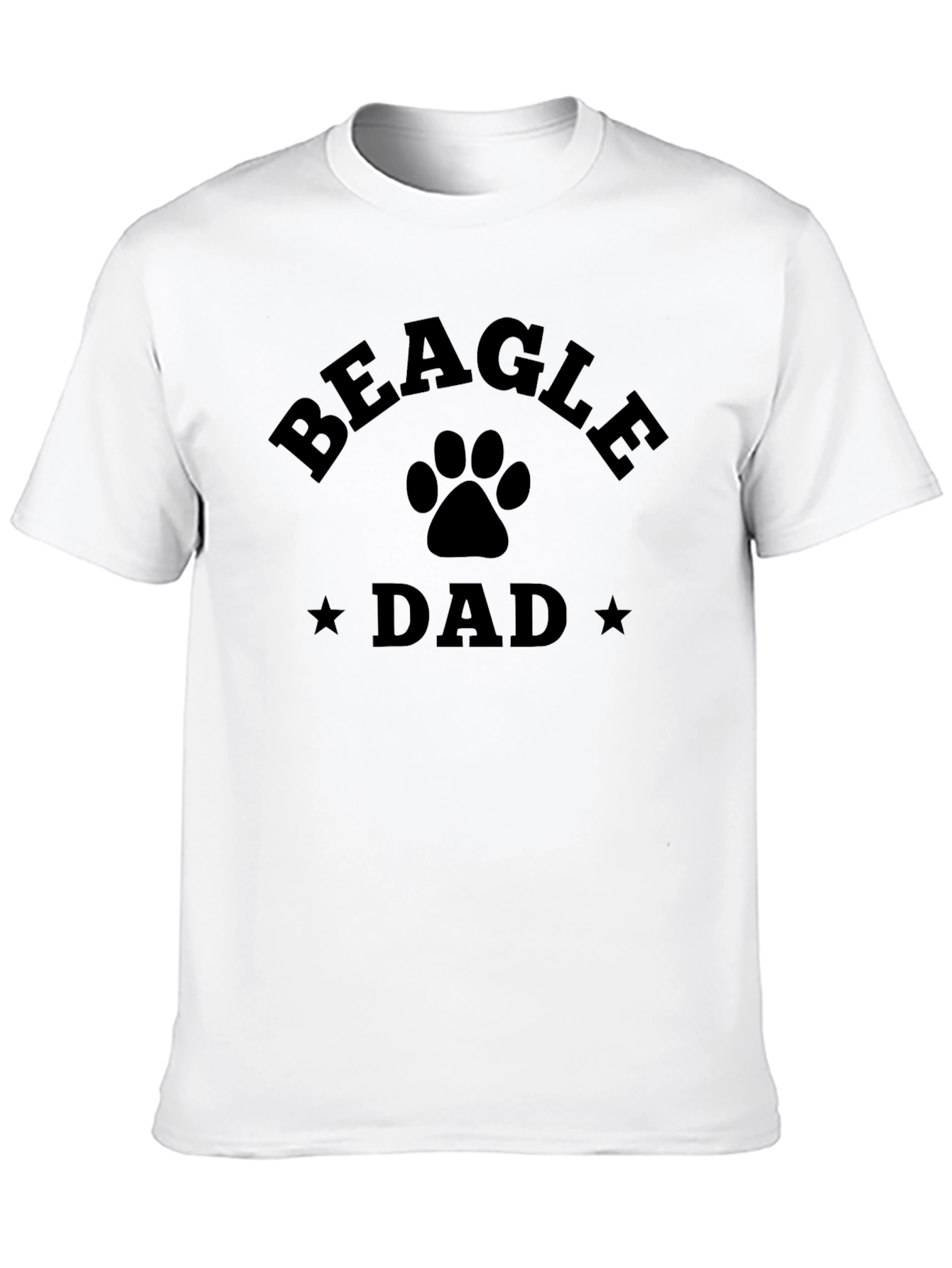 Beagle Dad T-Shirt - Dog Paw Graphic Tee