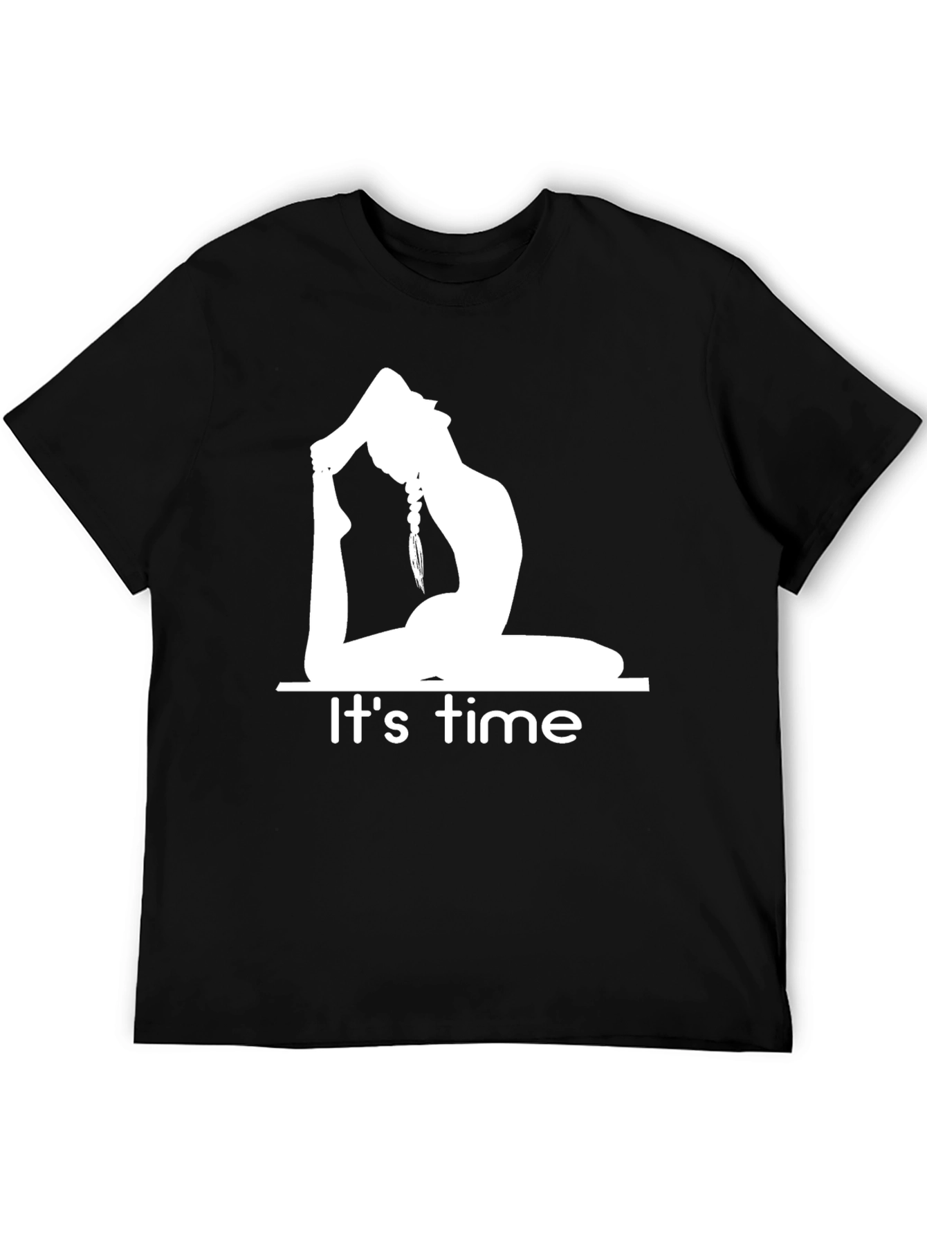Yoga Time T-Shirt - Black Cotton Blend