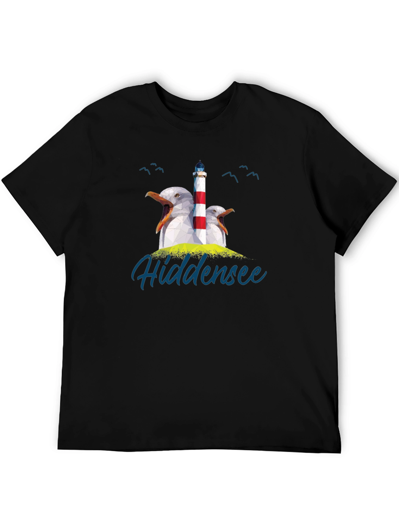 Hidden Sea Seagull Lighthouse Graphic Tee