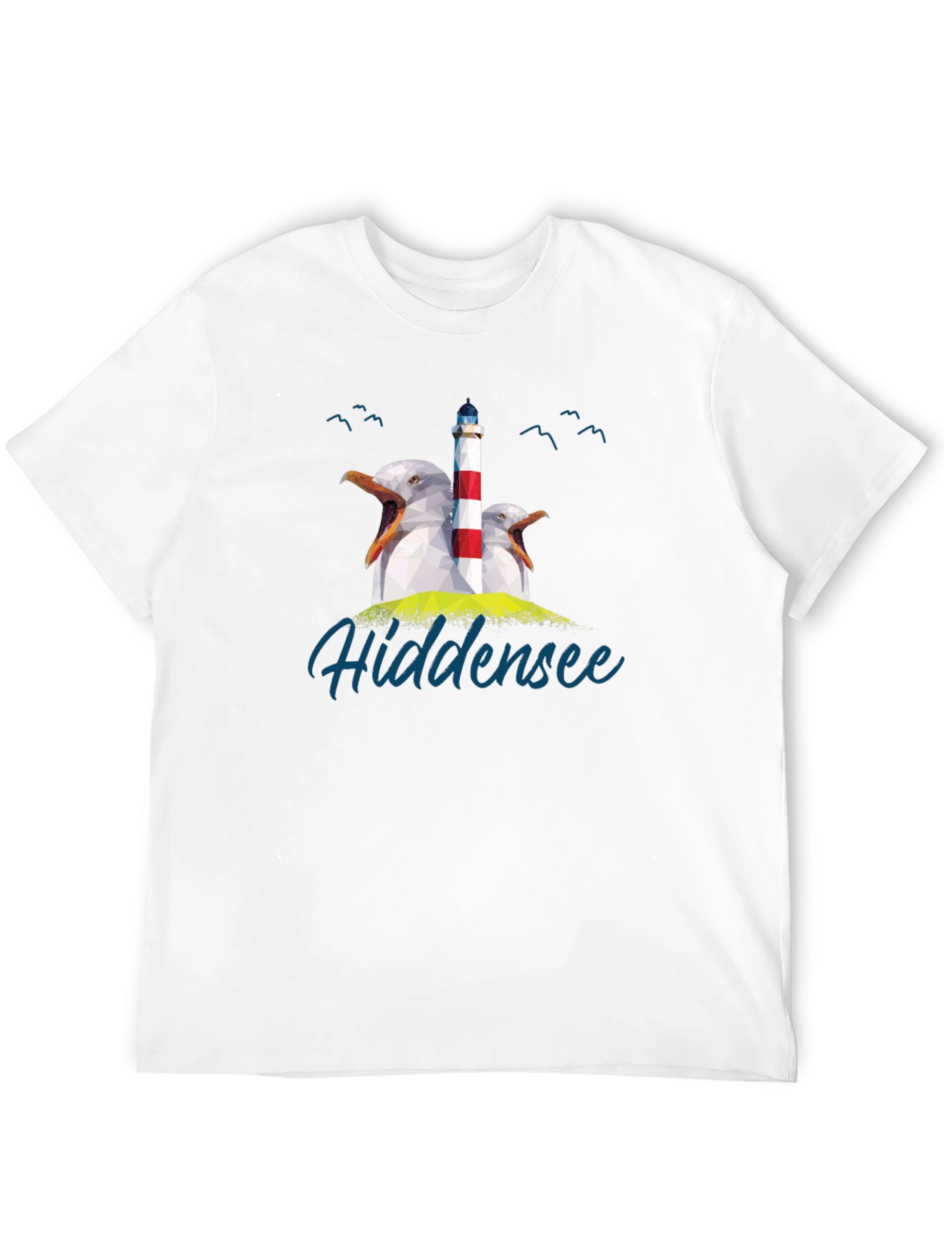 Hidden Sea Seagull Lighthouse Graphic Tee