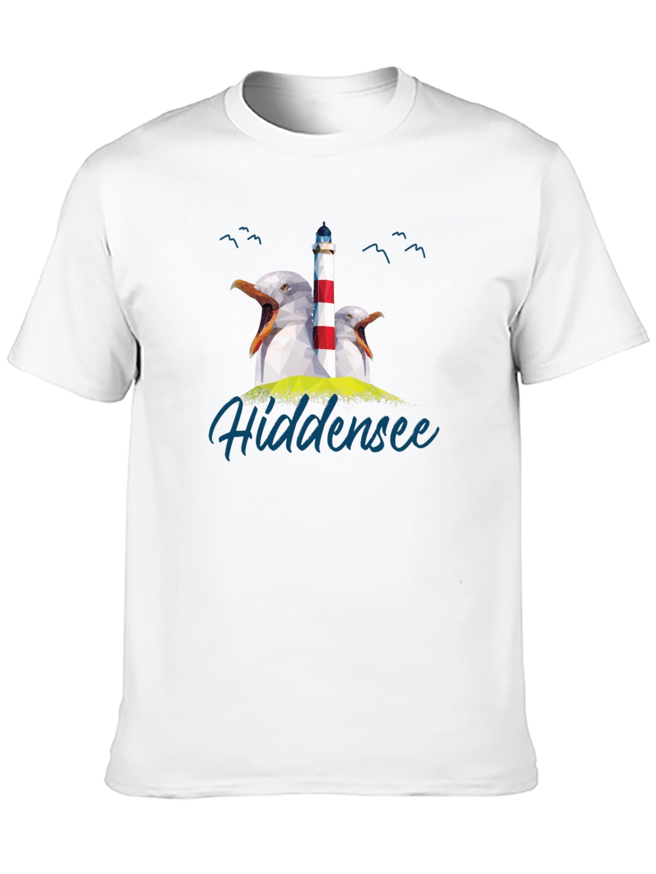 Hidden Sea Seagull Lighthouse Graphic Tee