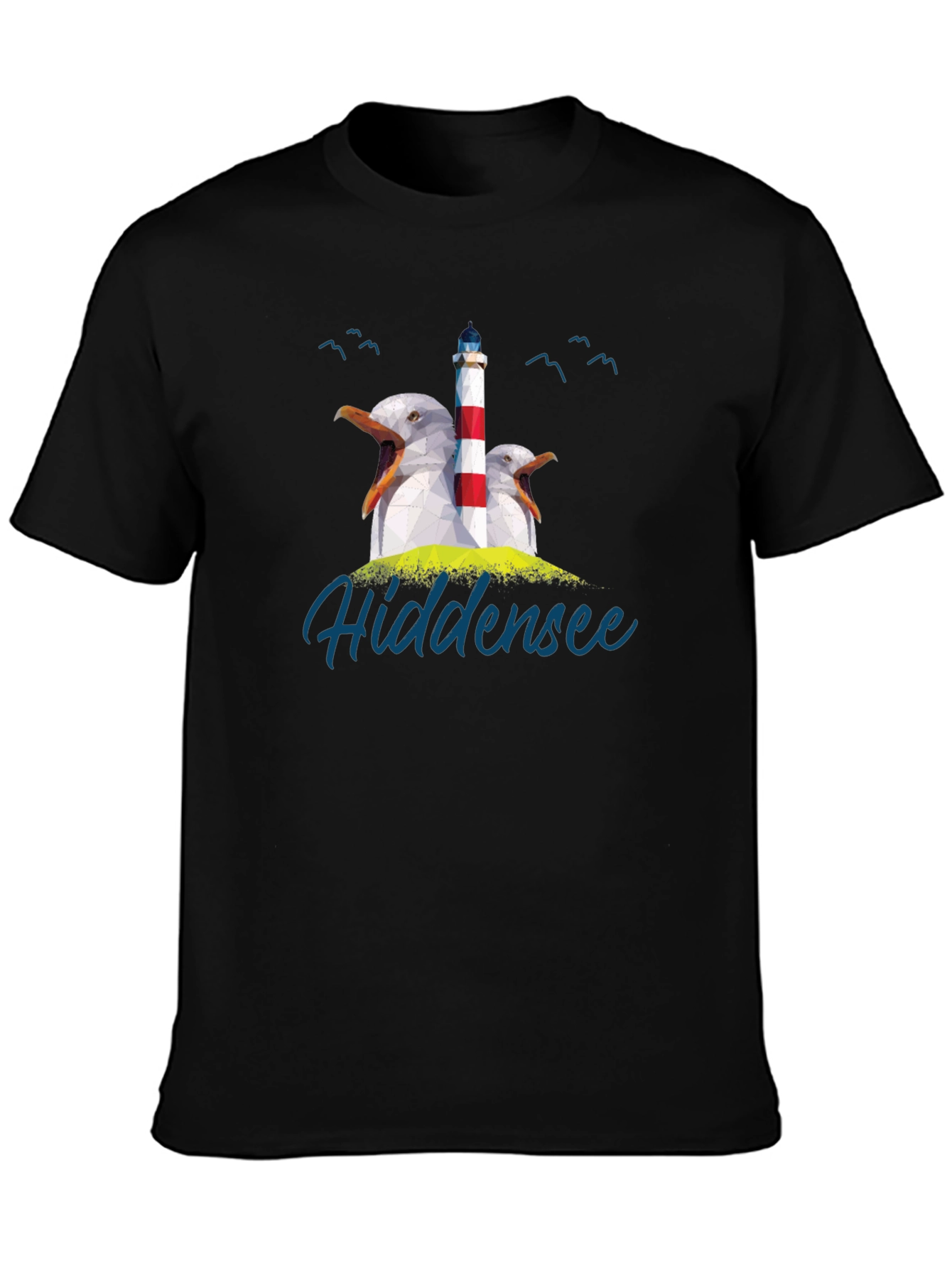 Hidden Sea Seagull Lighthouse Graphic Tee