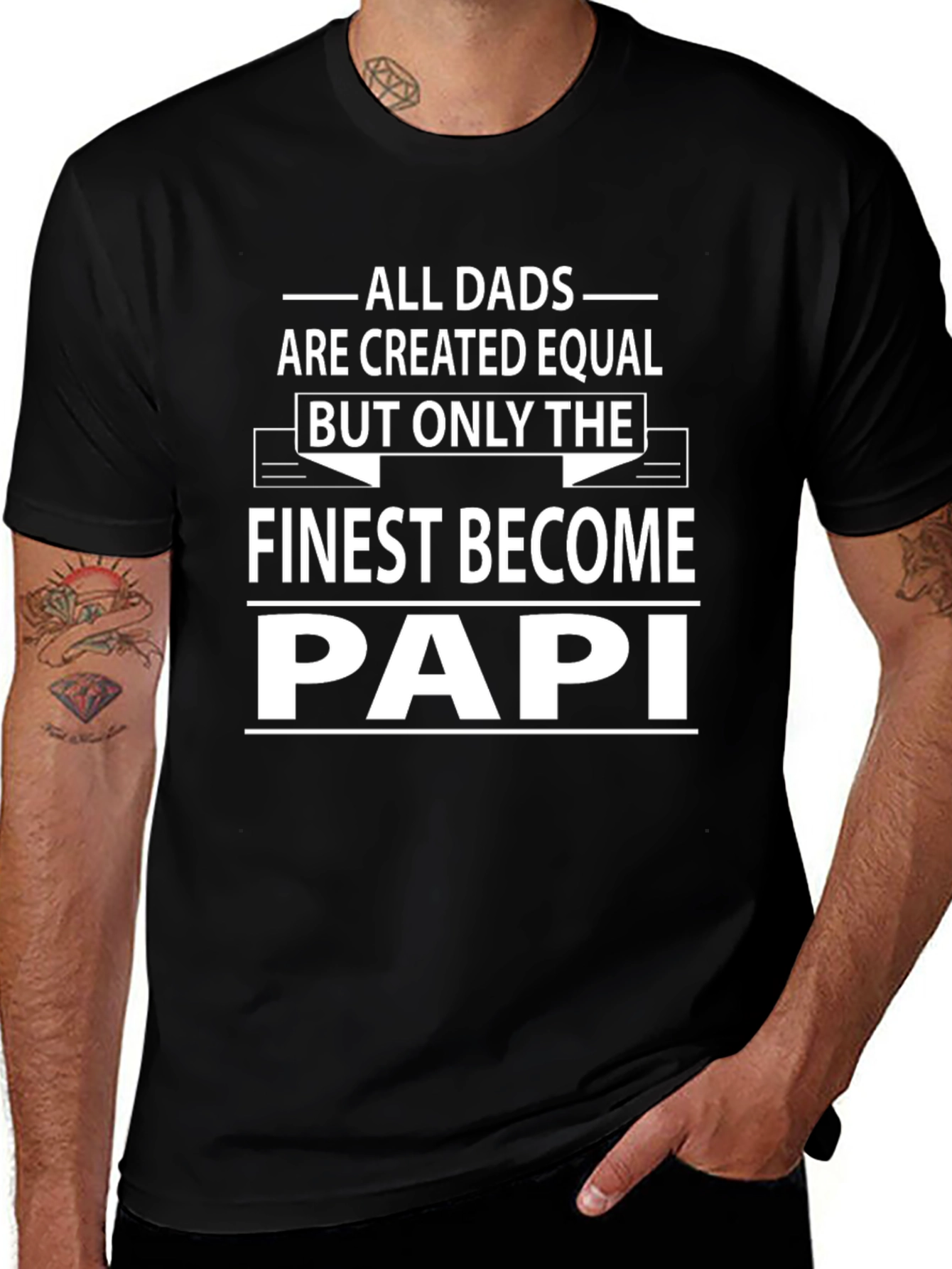 Finest Papi Dad T-Shirt - Fathers Day Gift