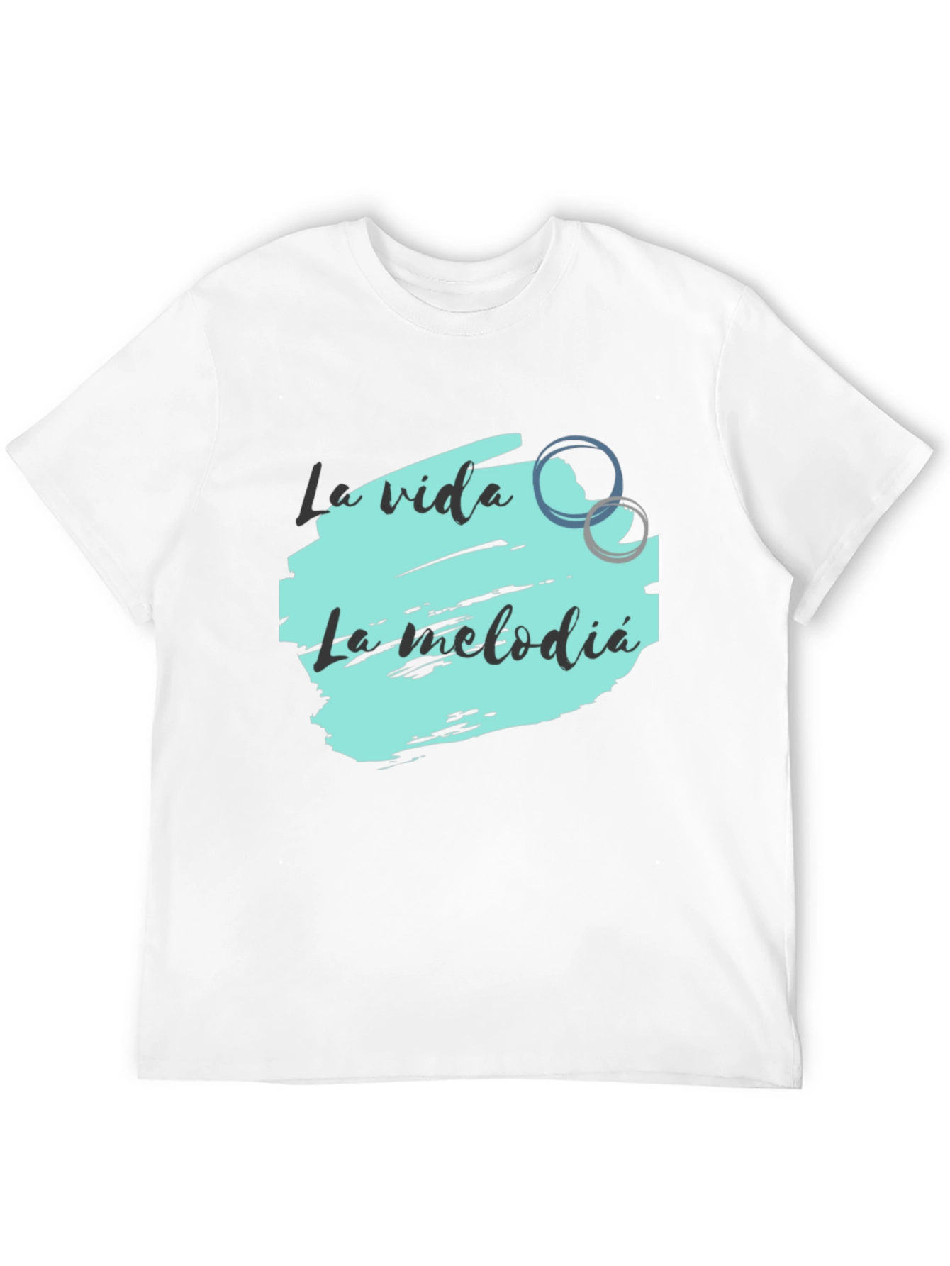 La Vida La Melodia Black Graphic Tee