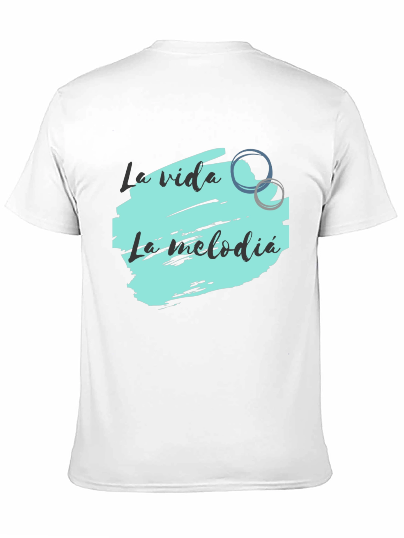 La Vida La Melodia Black Graphic Tee