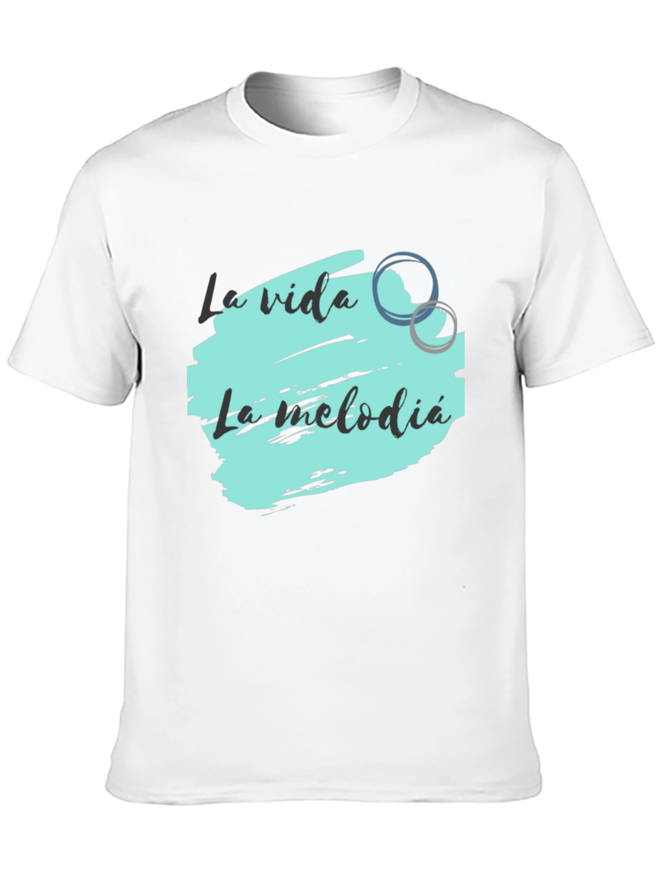 La Vida La Melodia Black Graphic Tee