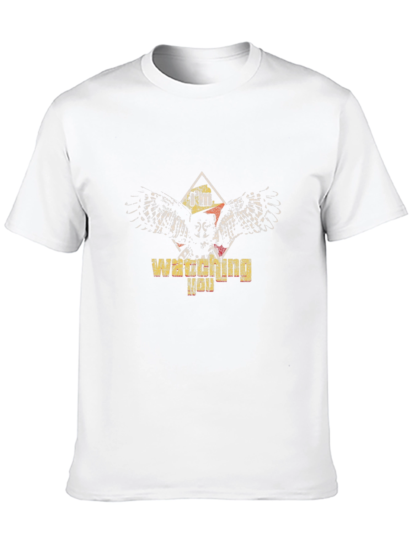 Im Watching You Owl Graphic Print Tee