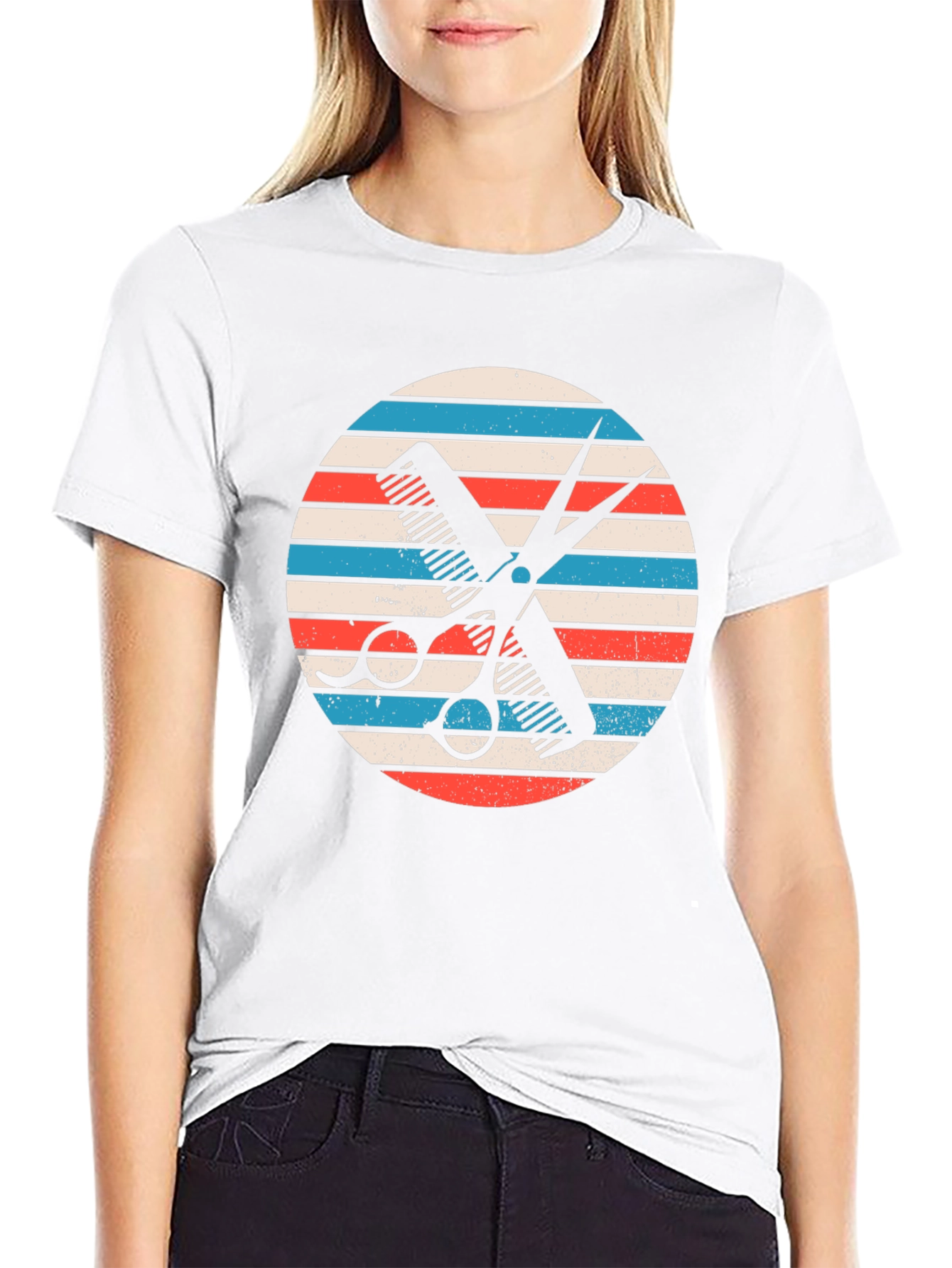 Barber Comb & Scissors Graphic Tee