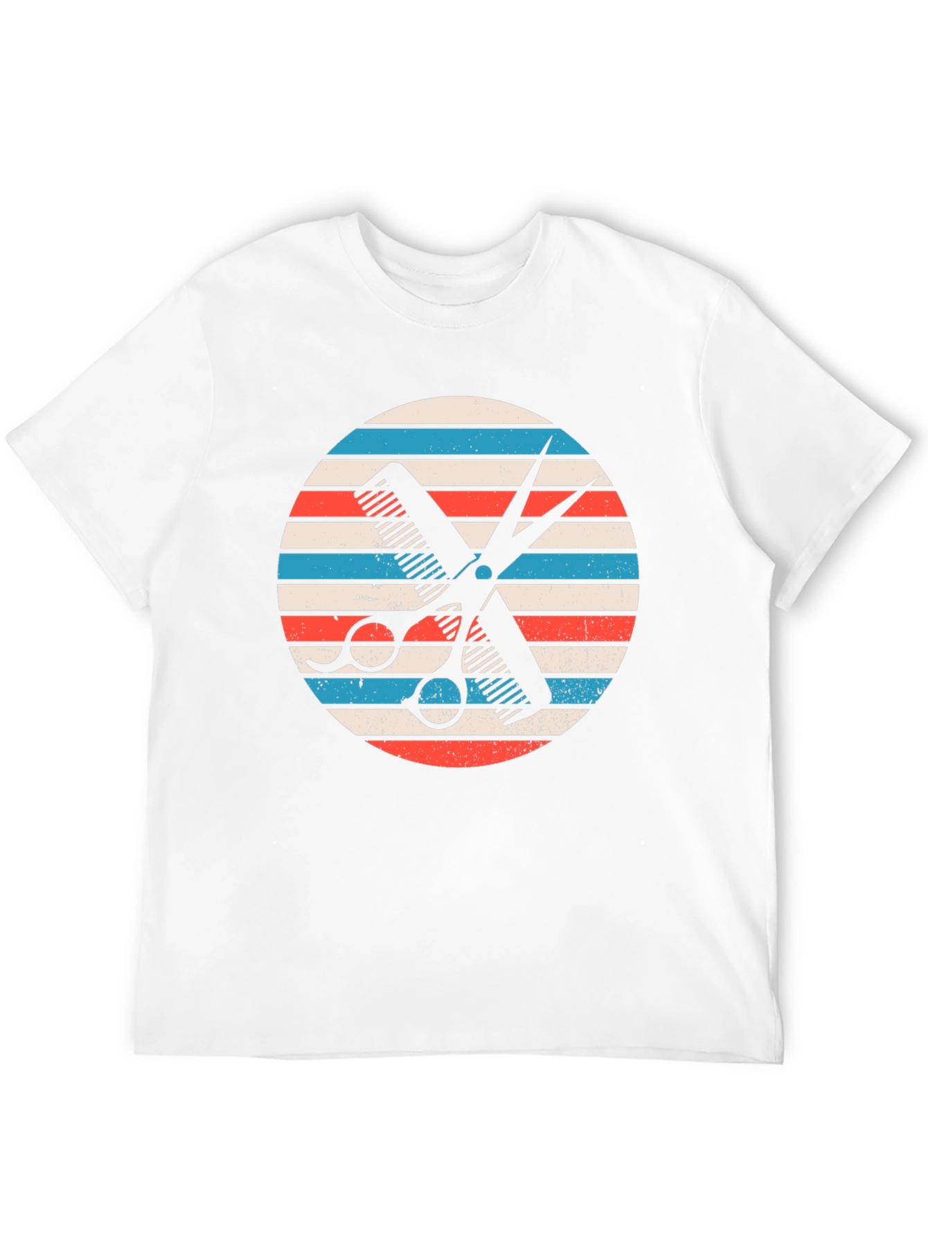 Barber Comb & Scissors Graphic Tee