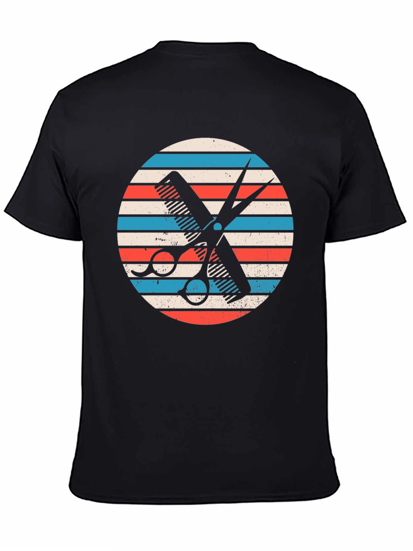 Barber Comb & Scissors Graphic Tee