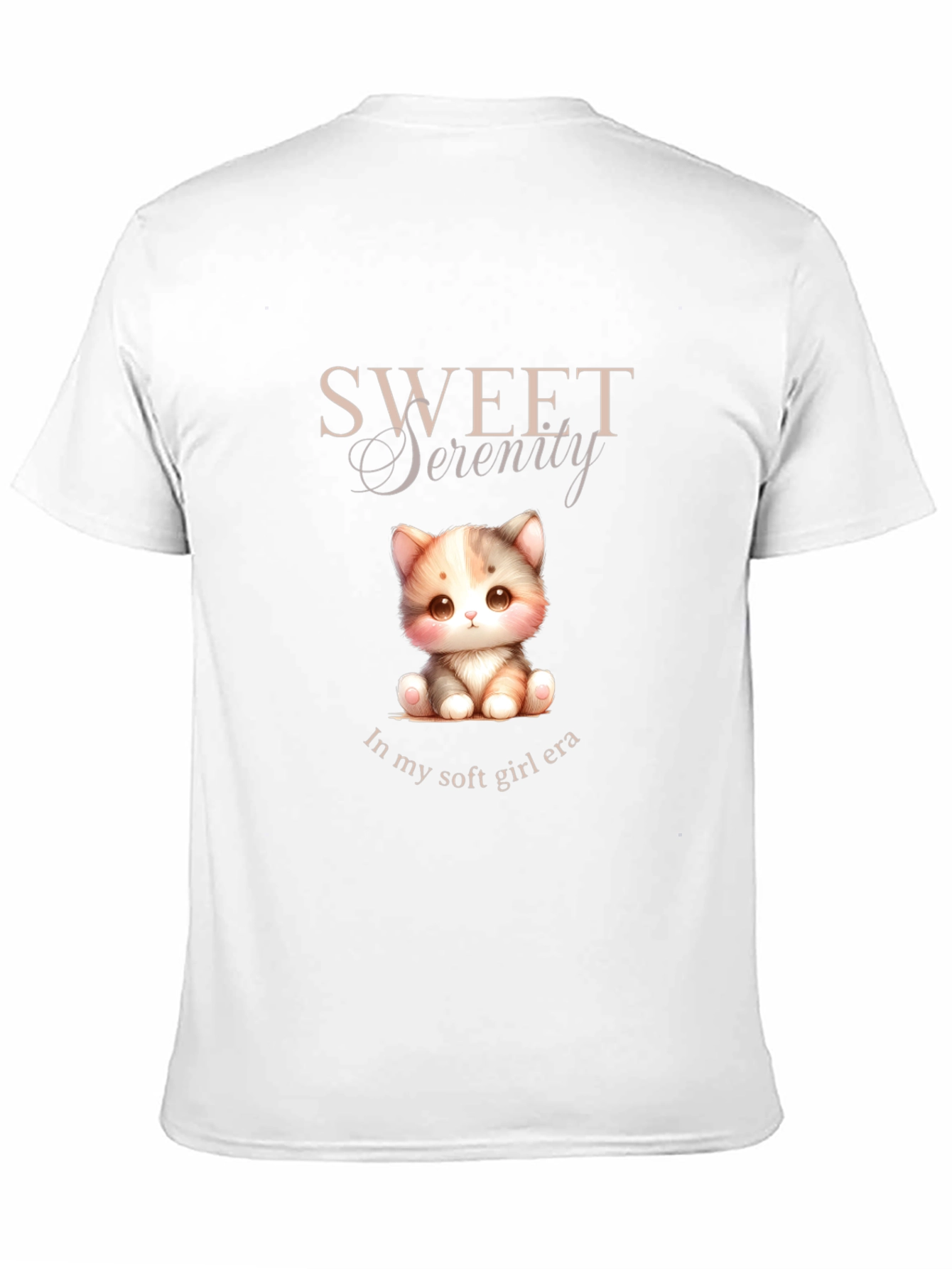 Sweet Serenity Kitten T-Shirt - Soft Girl Era Tee