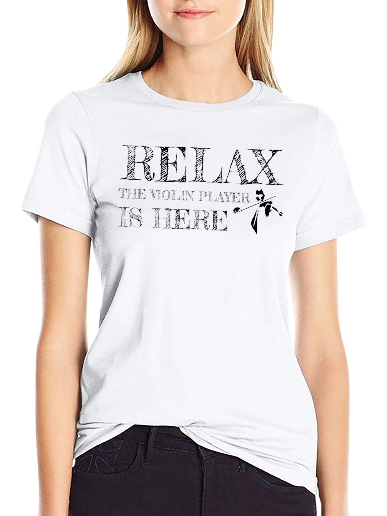 Relax Violin Player T-Shirt - Musician Humor Tee