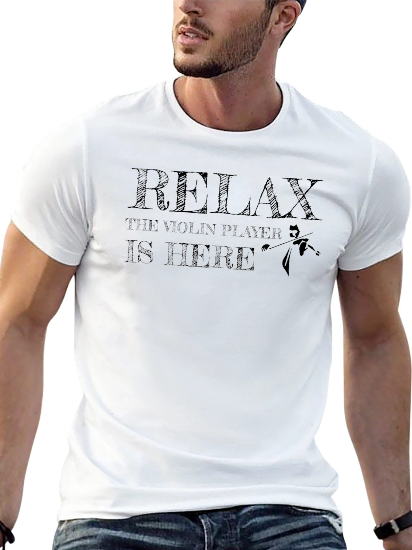 Relax Violin Player T-Shirt - Musician Humor Tee