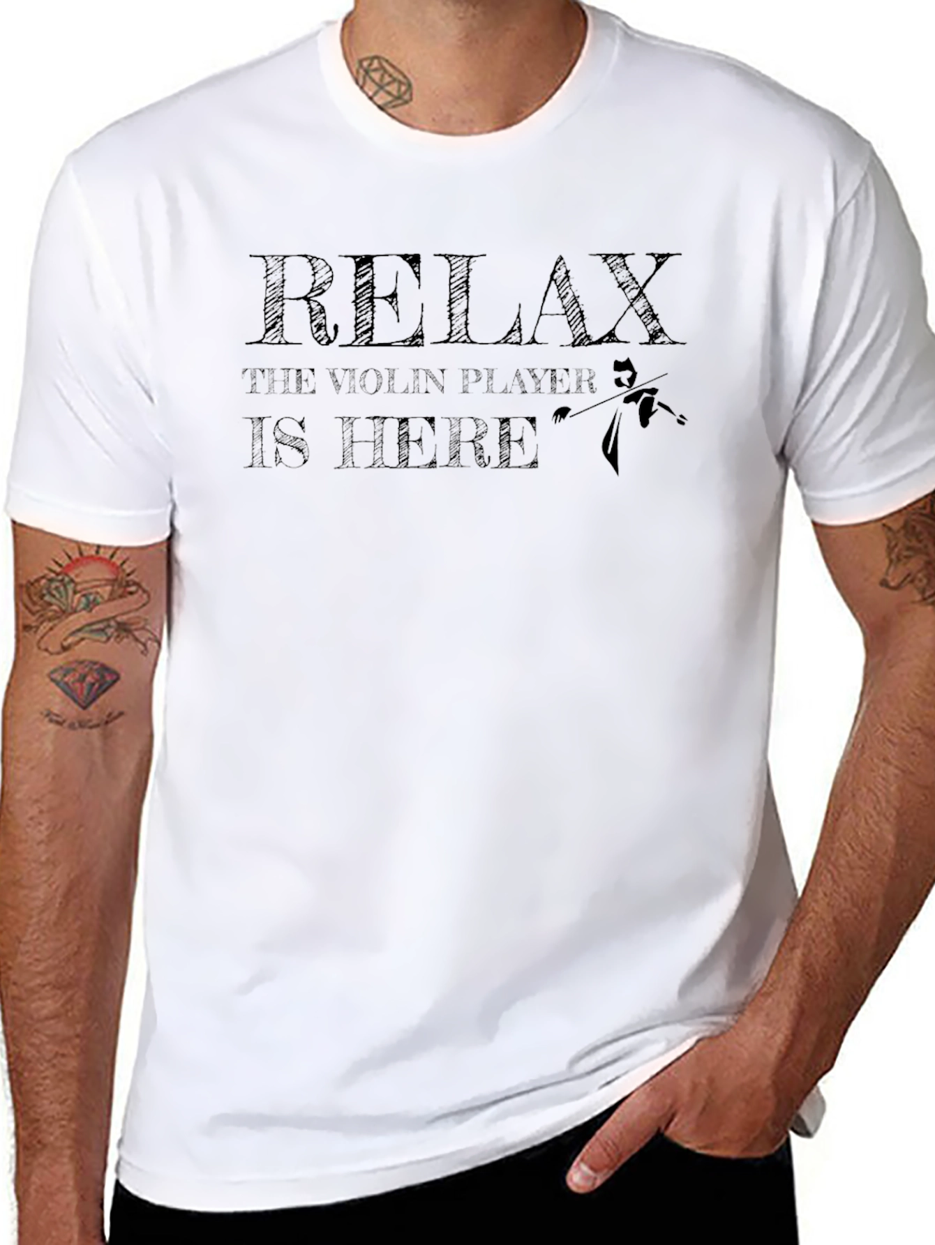 Relax Violin Player T-Shirt - Musician Humor Tee