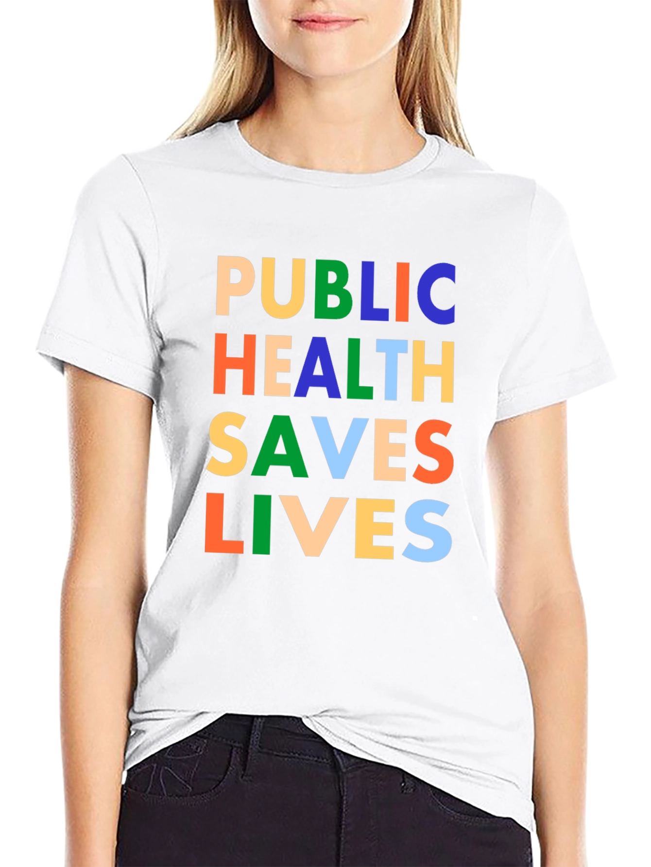 Public Health Saves Lives Graphic T-Shirt